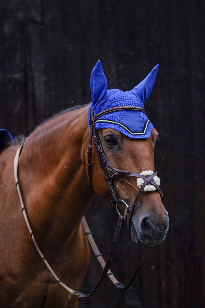 EQUITHEME 'Domino' Fly Mask Blue - 2