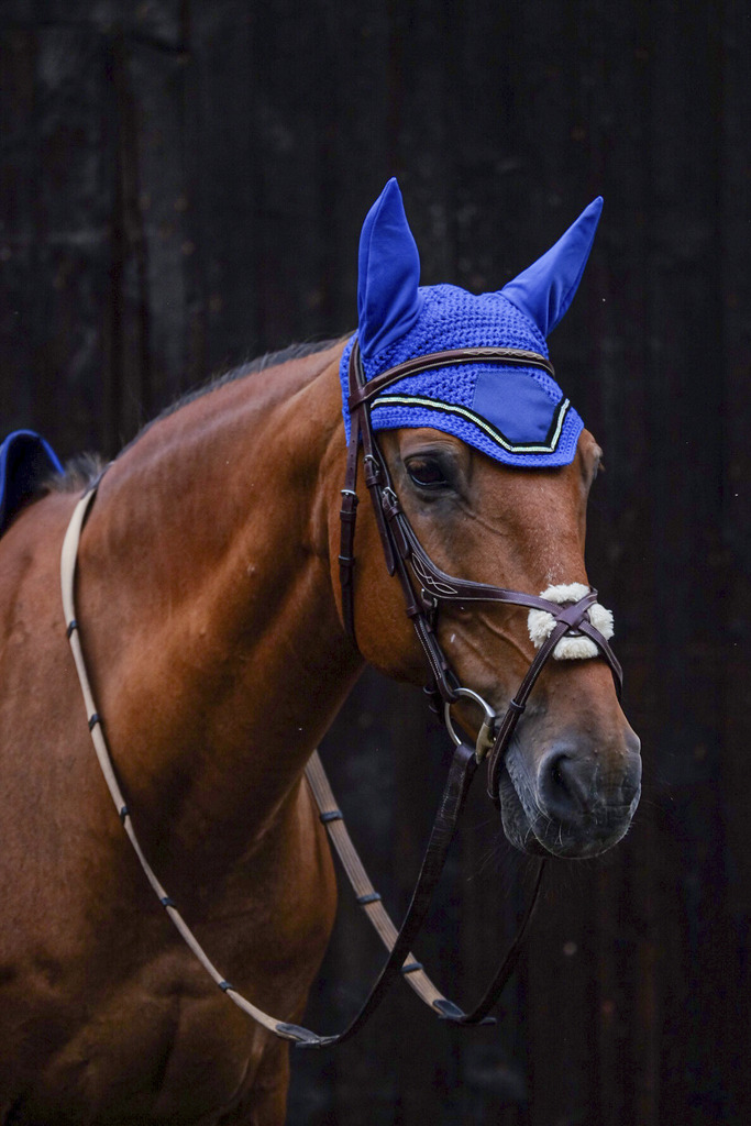 EQUITHEME 'Domino' Fly Mask Blue - 3