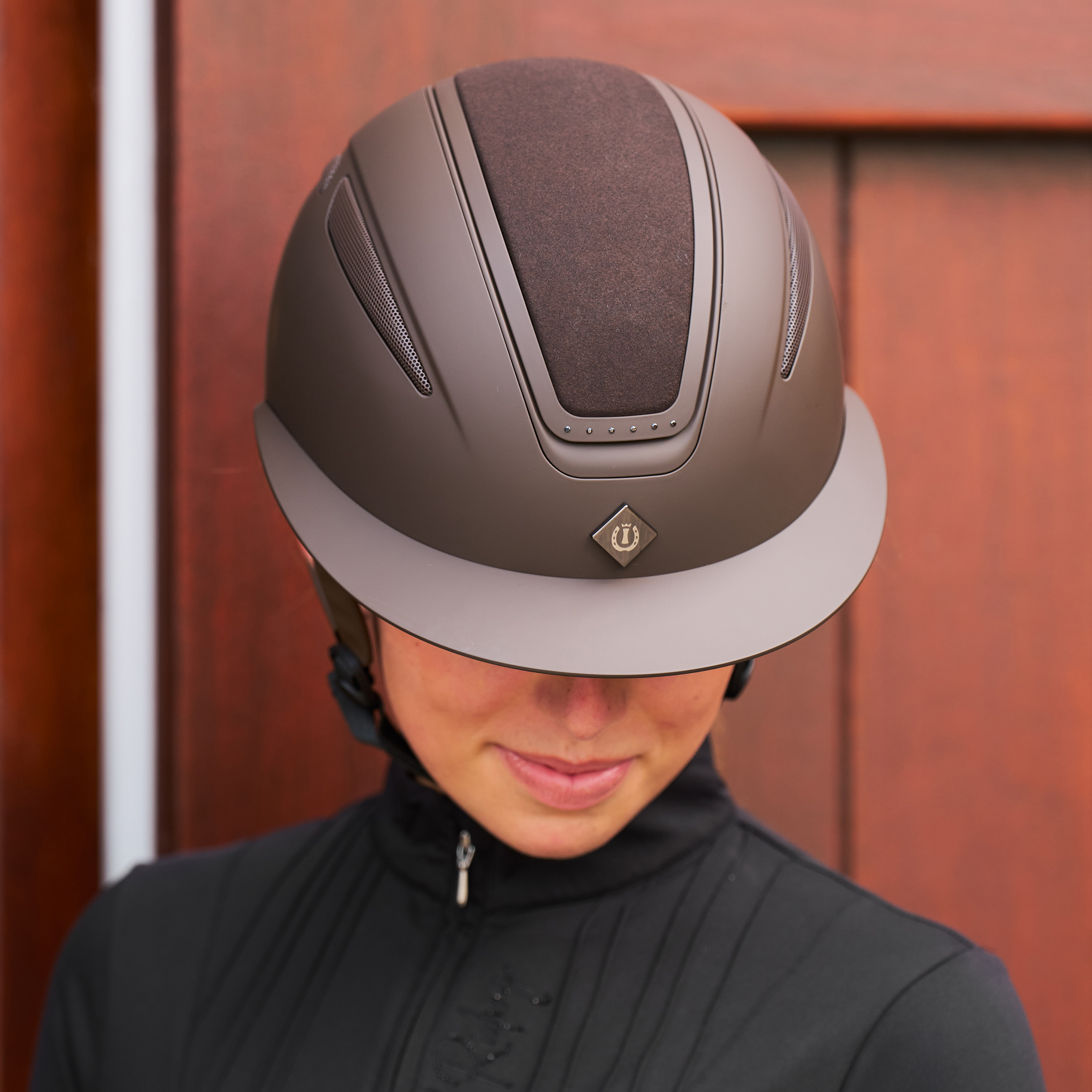 Imperial Riding Riding helmet Olania Deluxe big visor - Dark brown - 3