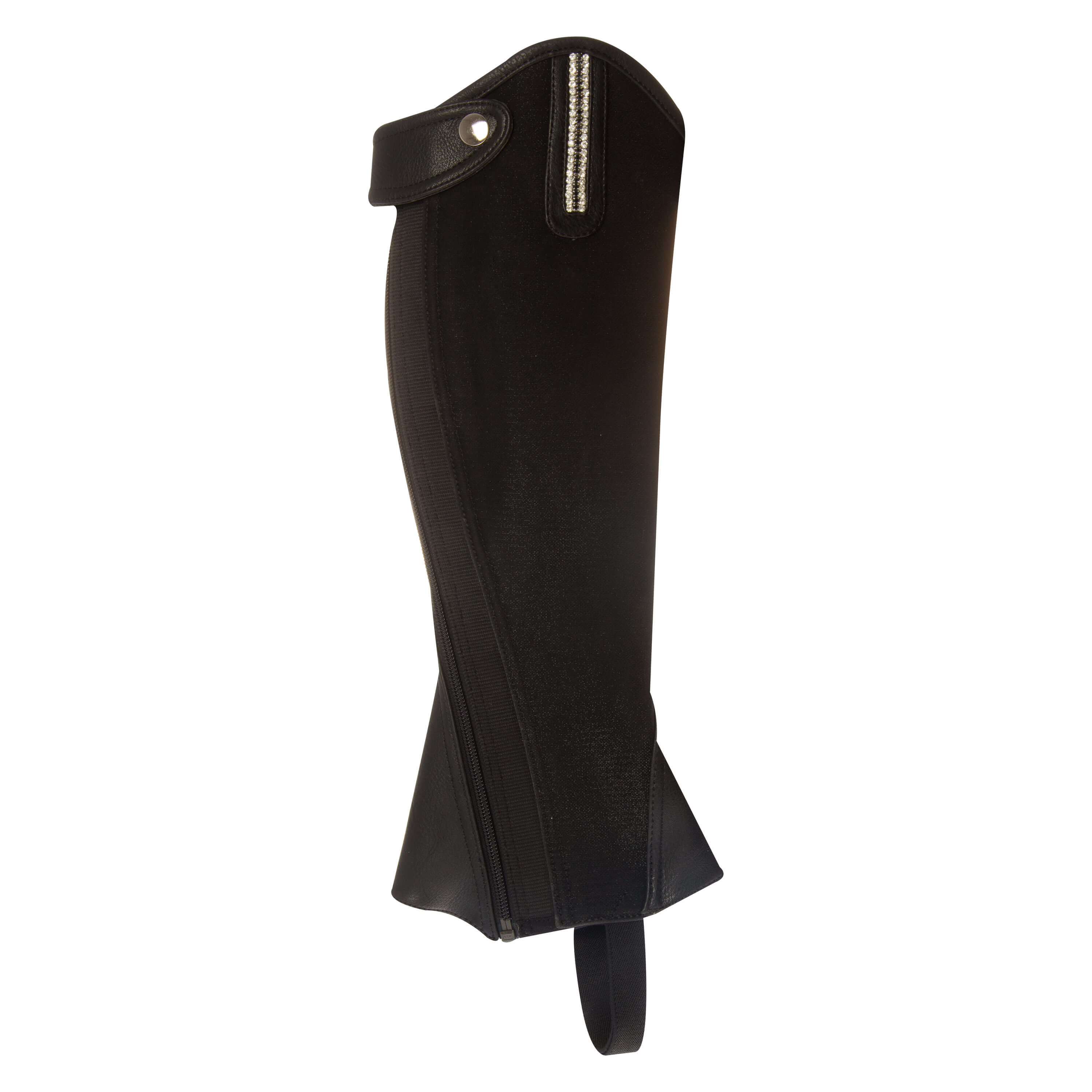 Imperial Riding Mini Chaps synthetisch leder Sparkling Black-Black - 7
