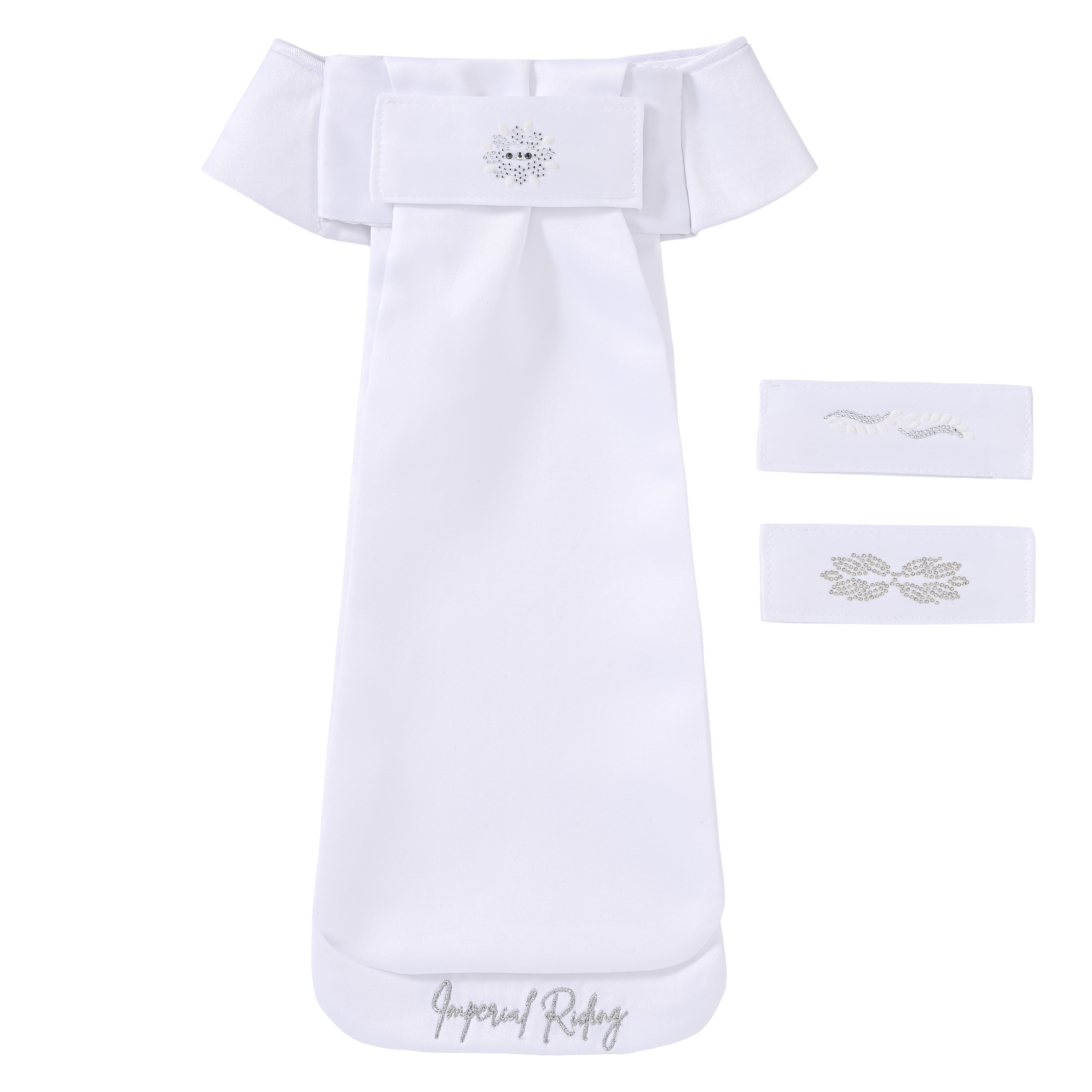 Imperial Riding Plastron tarraglittermerkillä Basic - Valkoinen