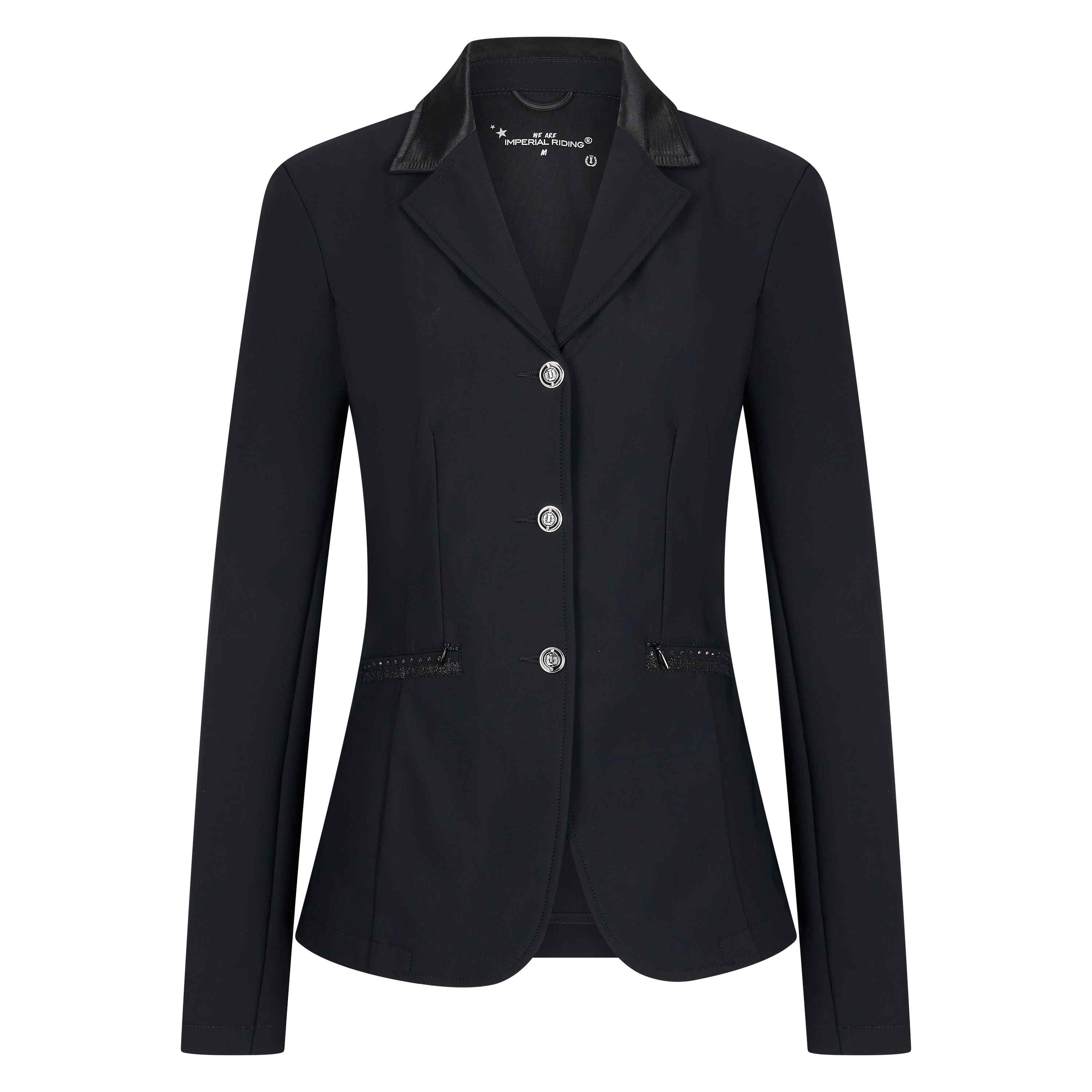 Imperial Riding Competition jacket Vive Capone - Black-Gun metal