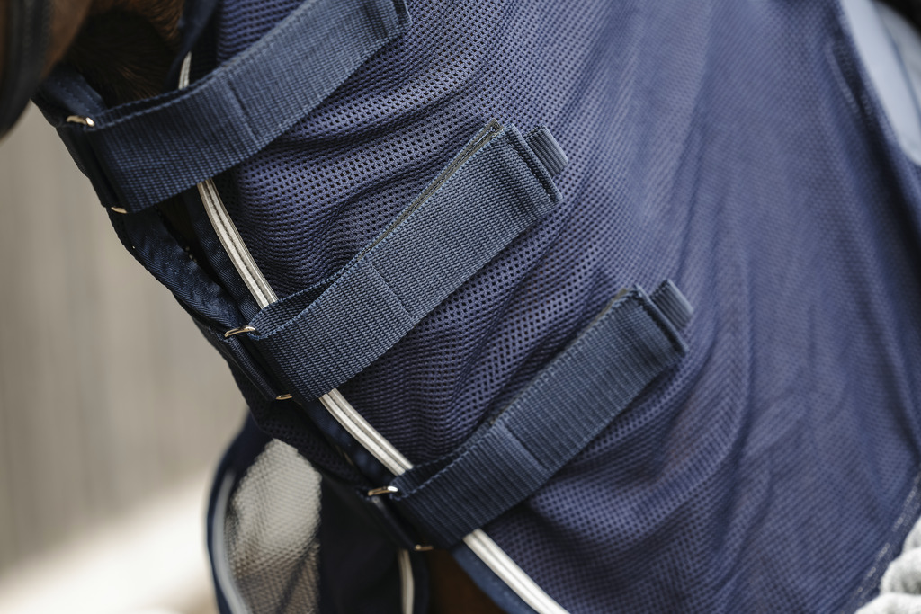 EQUITHEME Mixed Fabric Hästtäcke Navy - 6