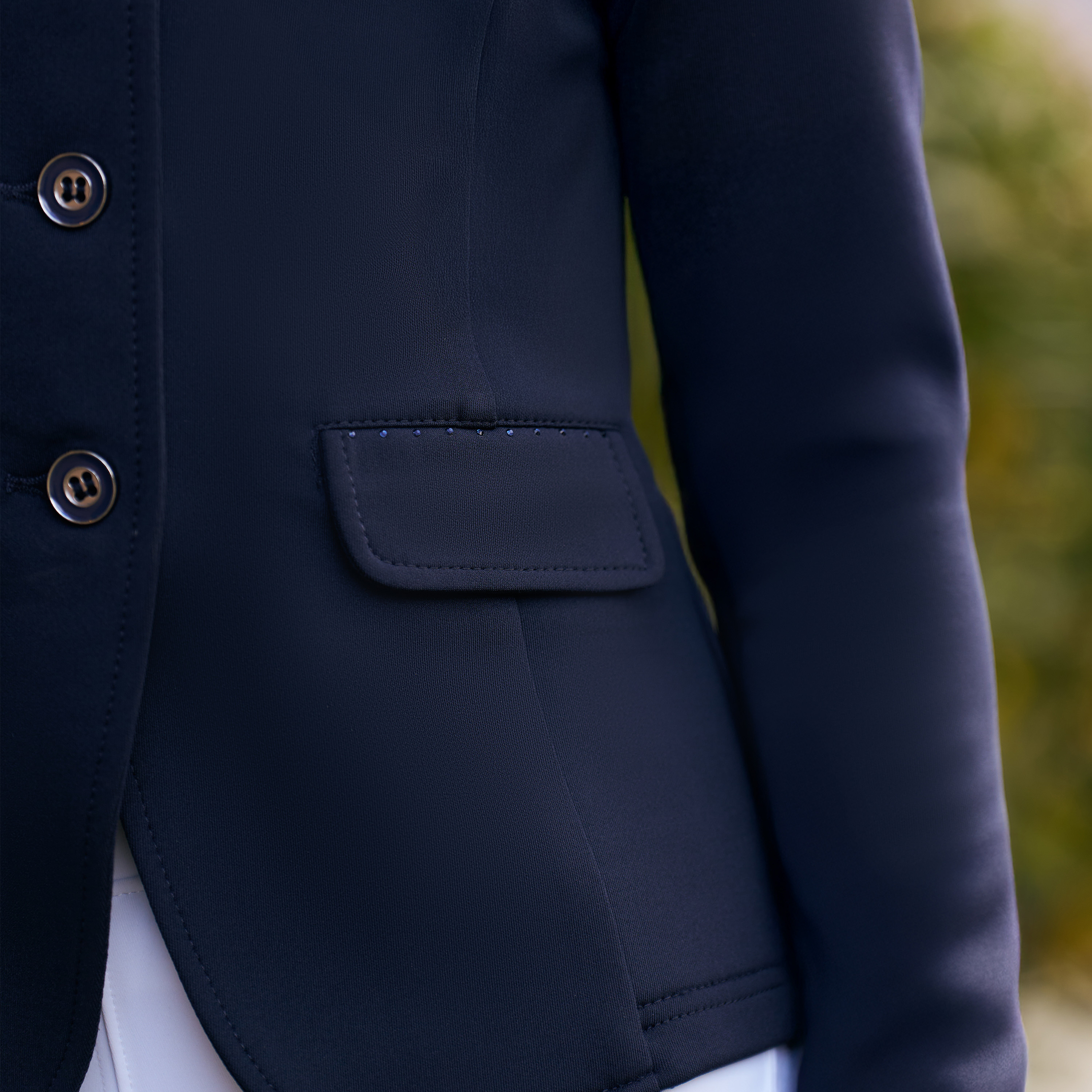Imperial Riding Junior KIDS Kilpailutakki Basic Glam - Tummansininen - 7