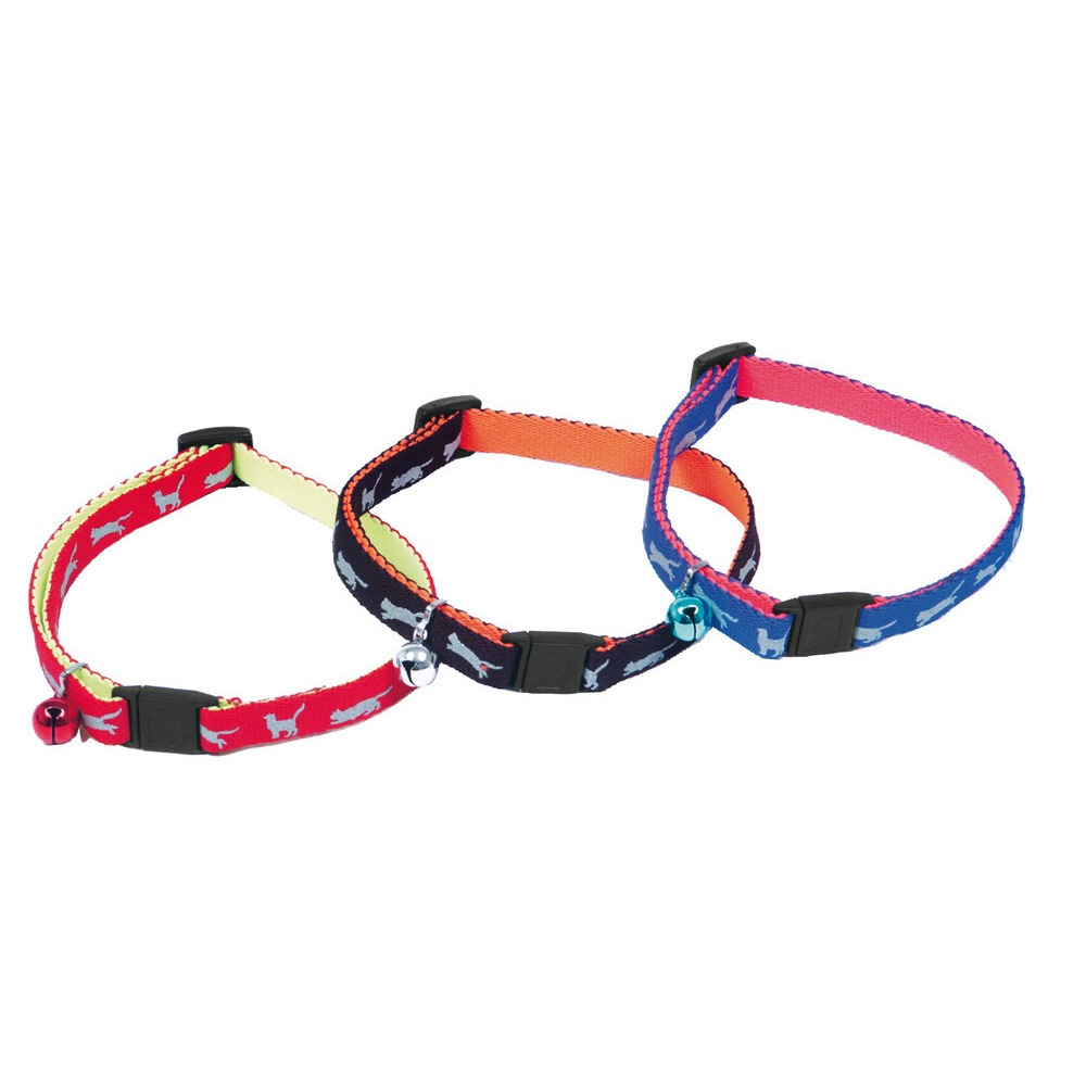 Martin Sellier Zweifarbiges Katzenhalsband aus Nylon