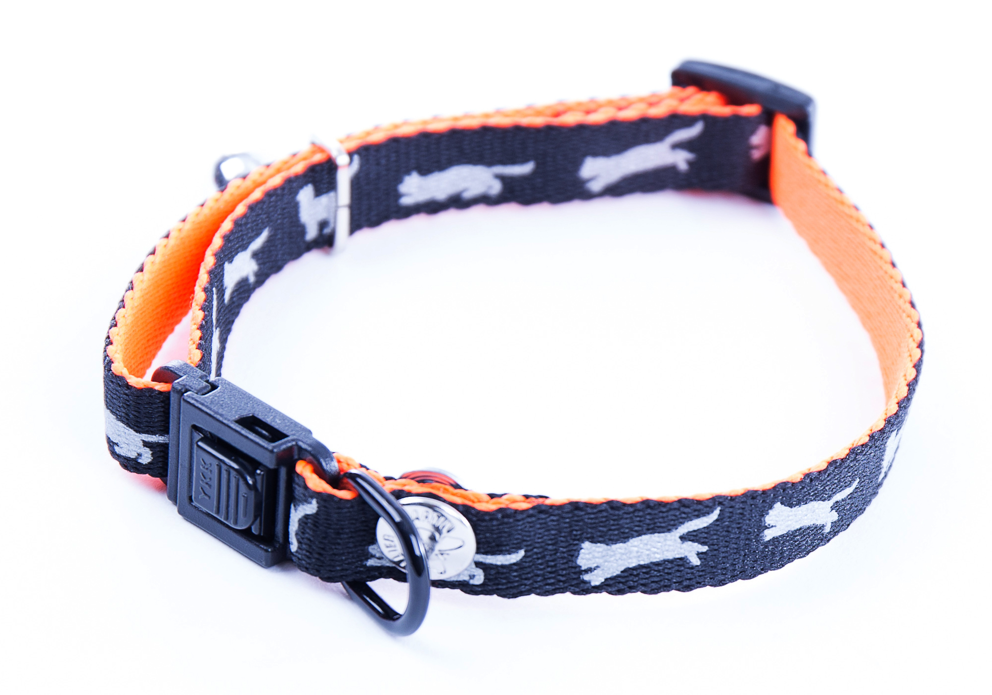 Martin Sellier Zweifarbiges Katzenhalsband aus Nylon - 5