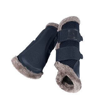 Eskadron Platinum 24 Tendon Boots Mesh Faux Fur Shetty - Atlantic Blue 