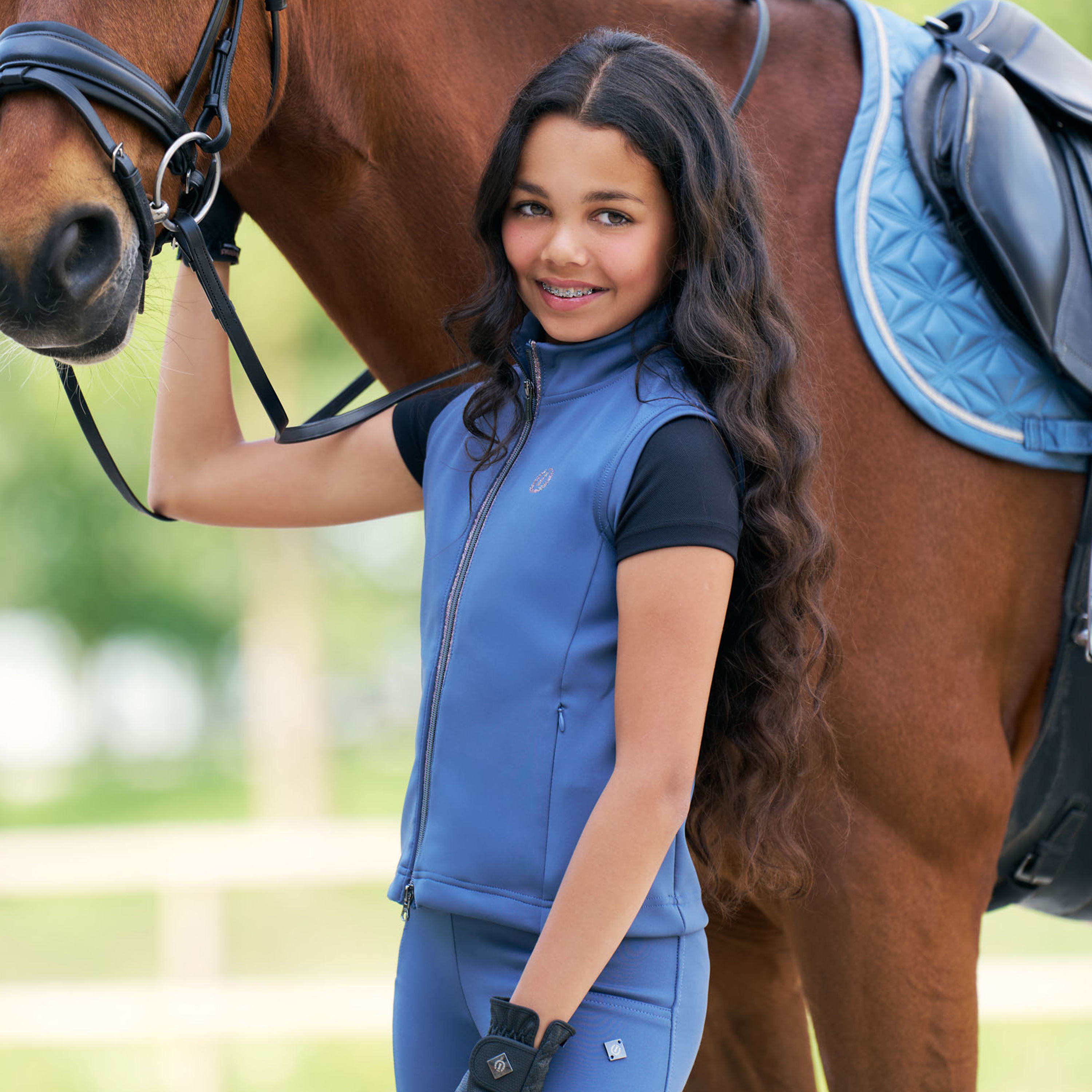 Imperial Riding Junior KIDS Bodywarmer Izzy Sun - Moonstone - 3