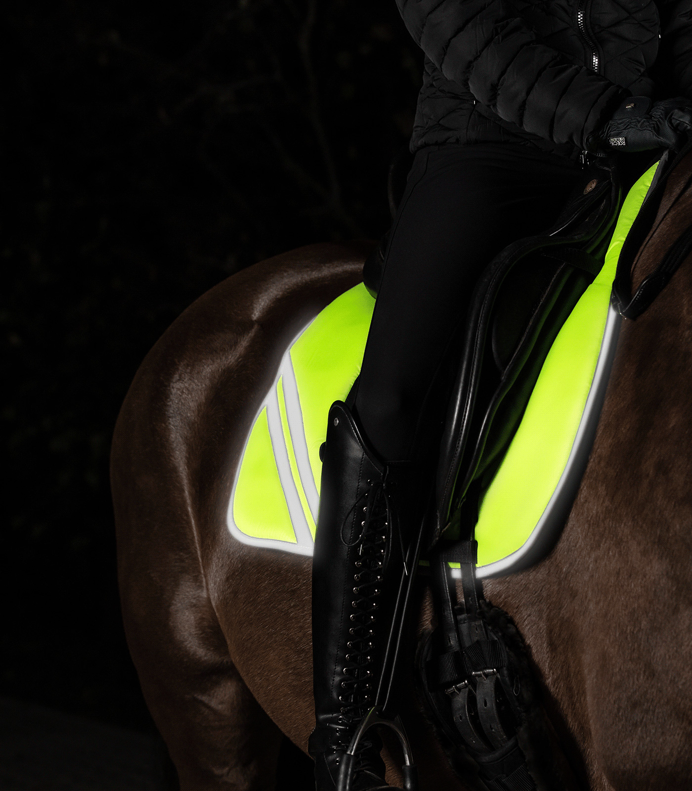 Waldhausen HI VIZ Satulahuopa neonkeltainen - 2