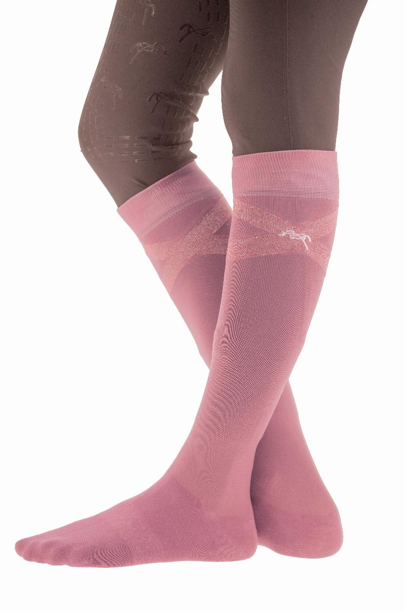 Pénélope Gummy Ridstrumpor Vit/Rosa (34/36)