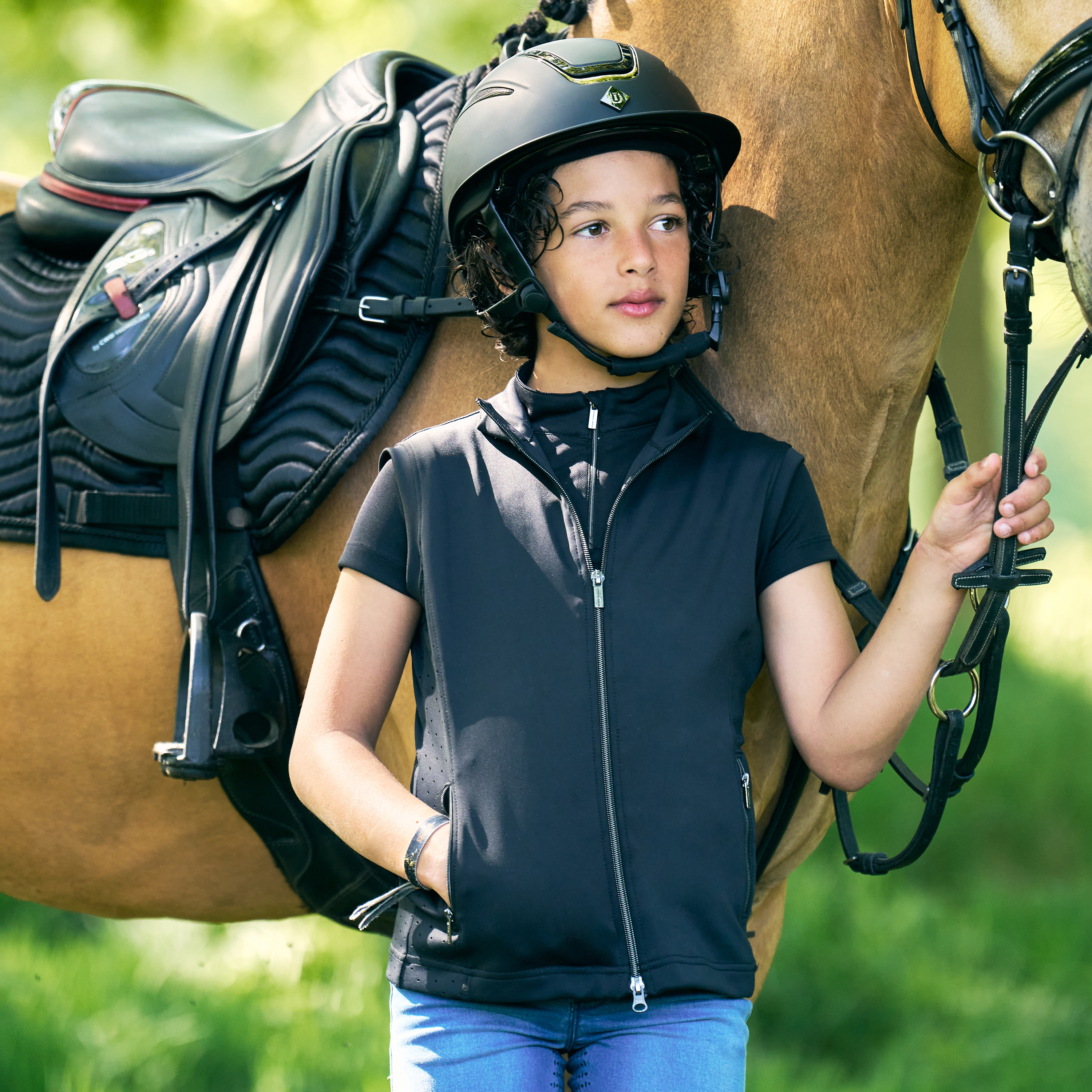 Imperial Riding Junior KIDS Bodywarmer Charlie - Black - 3
