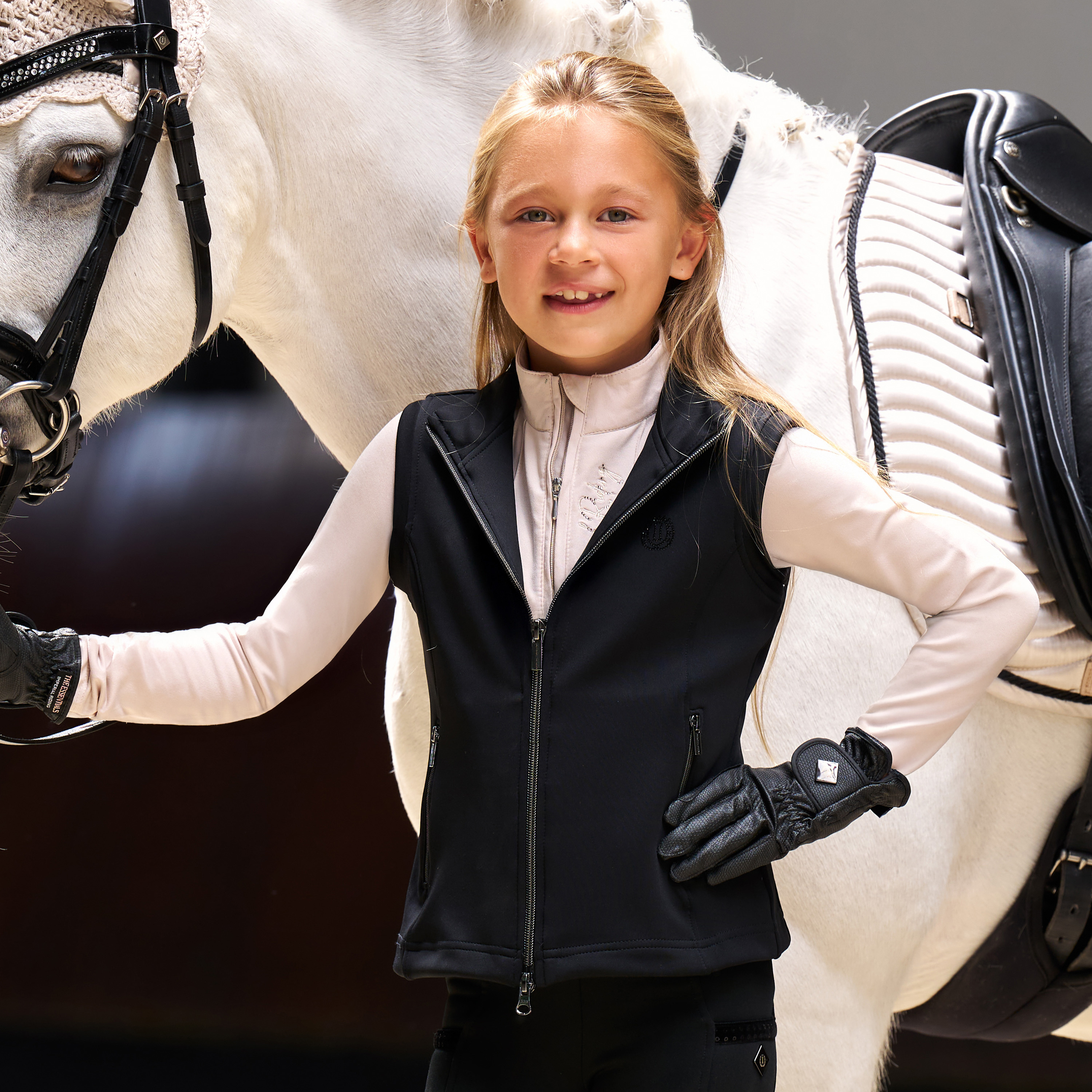 Imperial Riding Junior KIDS Väst Cybil - Svart - 3