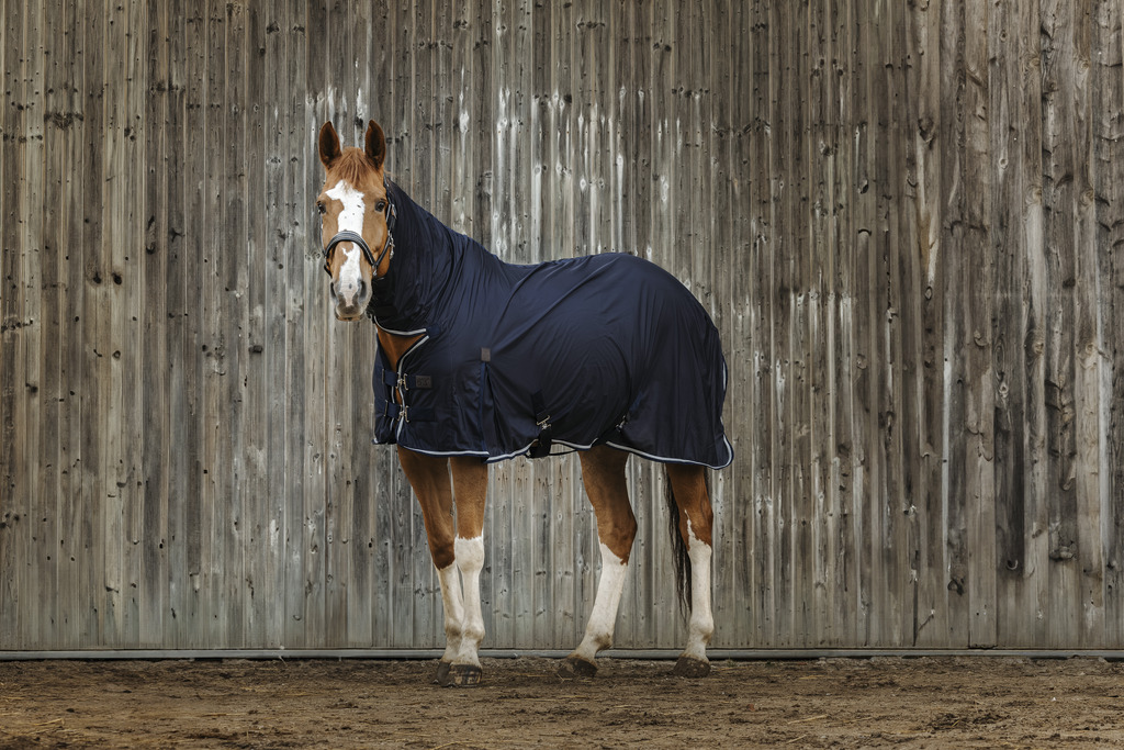 EQUITHEME Micro Mesh Combo Hästtäcke Navy (5'9 - 125 cm)