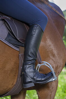 NORTON Strass Half Chaps Black