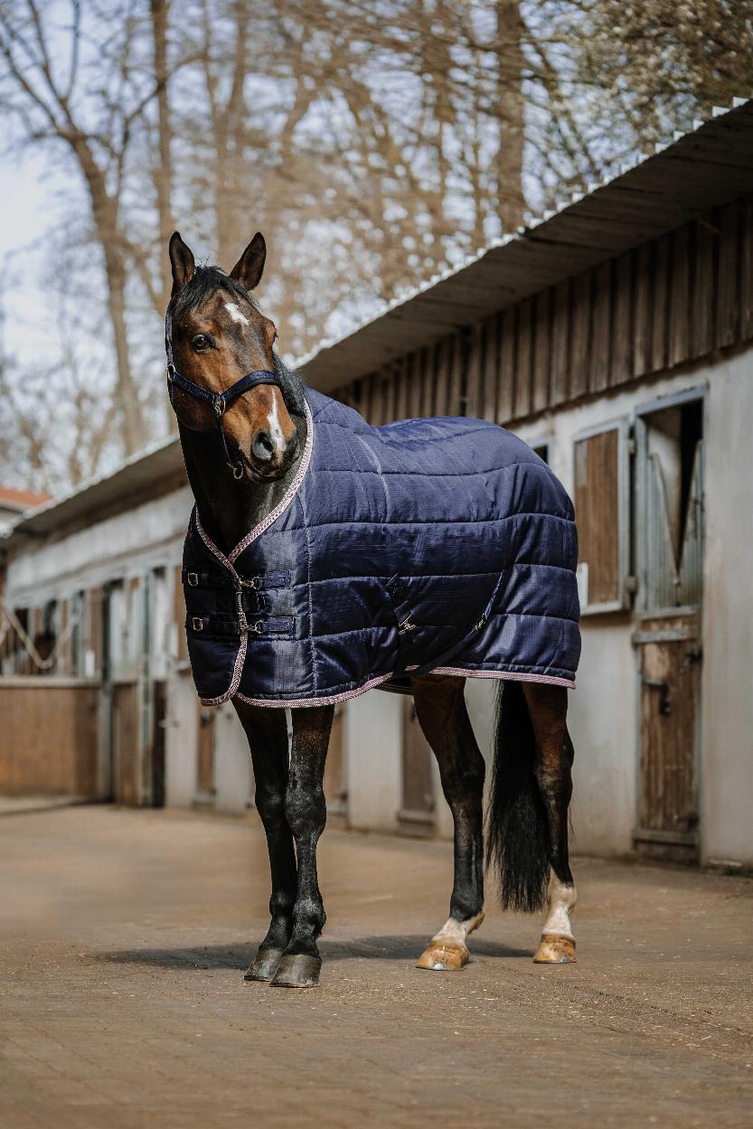 Equitheme Aztec Stable Rug, 200 g Navy blue