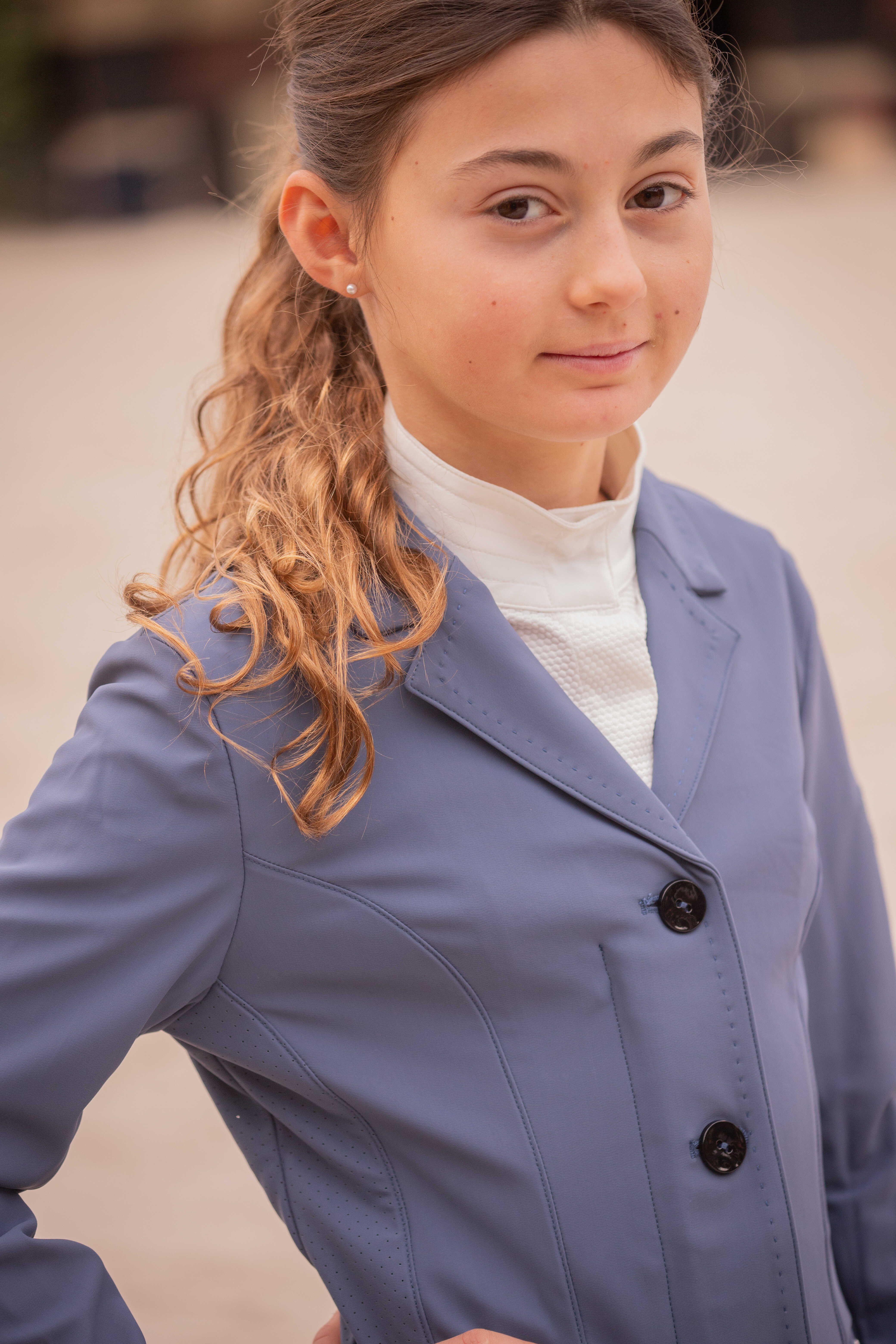 Penelope Eden Calista Junior Tävlingskavaj Blå - 2