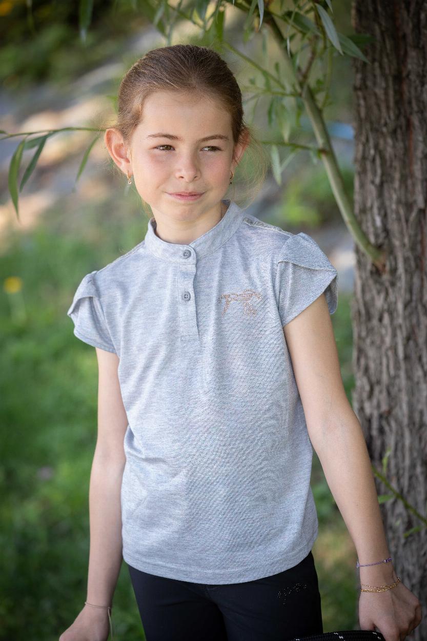 Penelope Eden Julieta Pikétröja Grå (8 år)