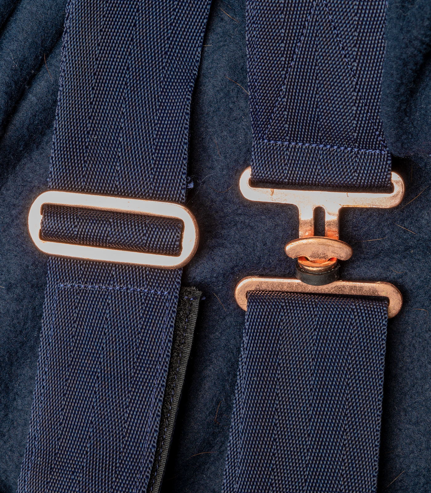 Waldhausen Modern Rosé Fleece Rug midnight blue/rose gold - 3