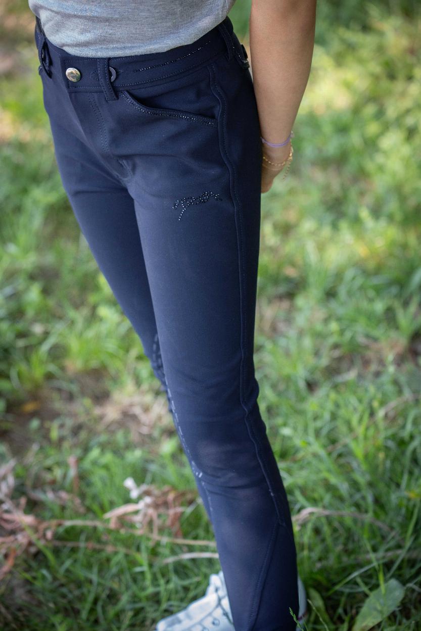 Penelope Eden Elegance Junior Ridbyxor Navy (6 år)