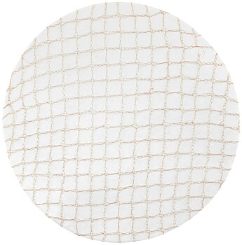 EQUITHEME Mesh Hair Net Barrette Brown