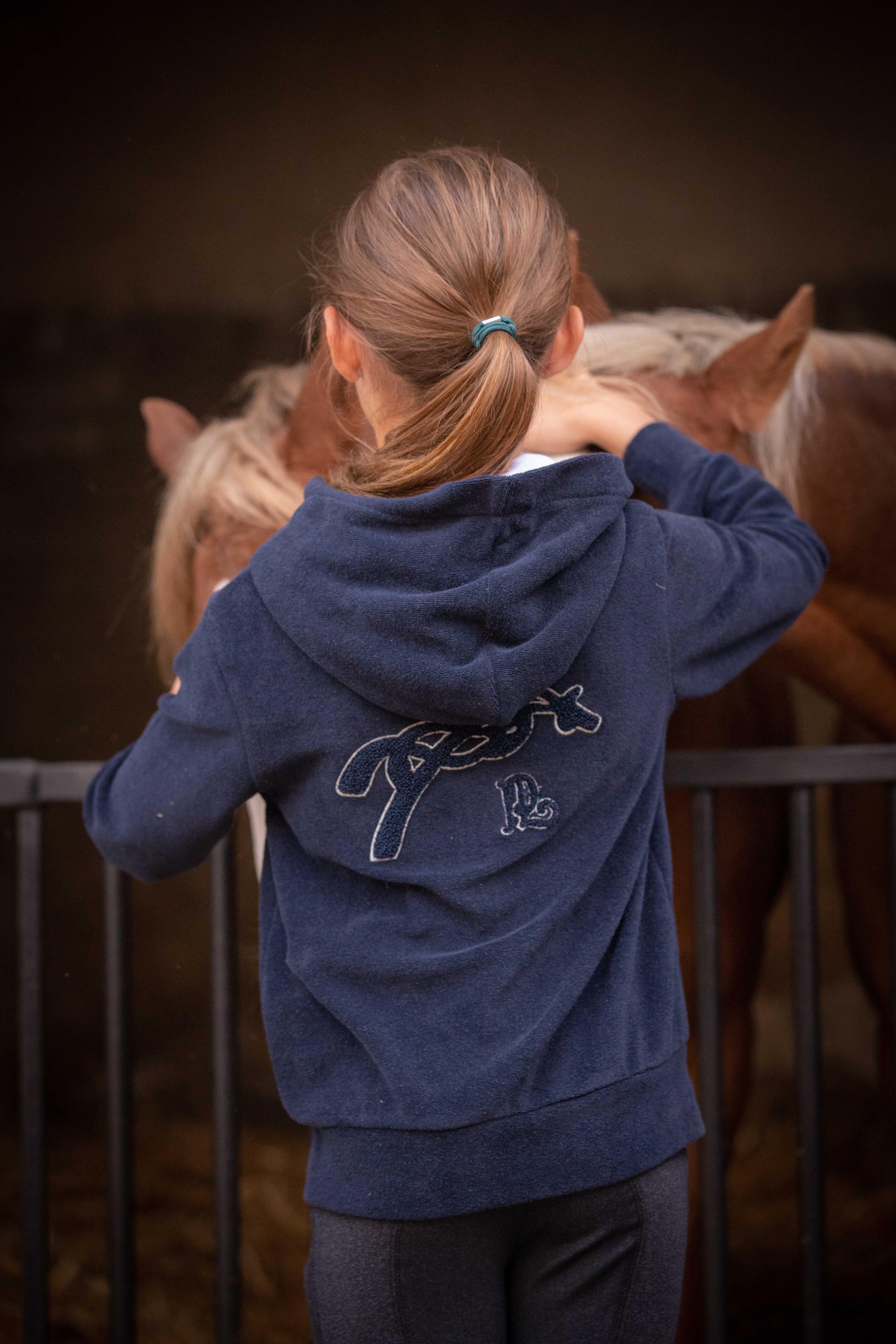 Pénélope Kids Eden Towel Hoodie Navy blue - 5