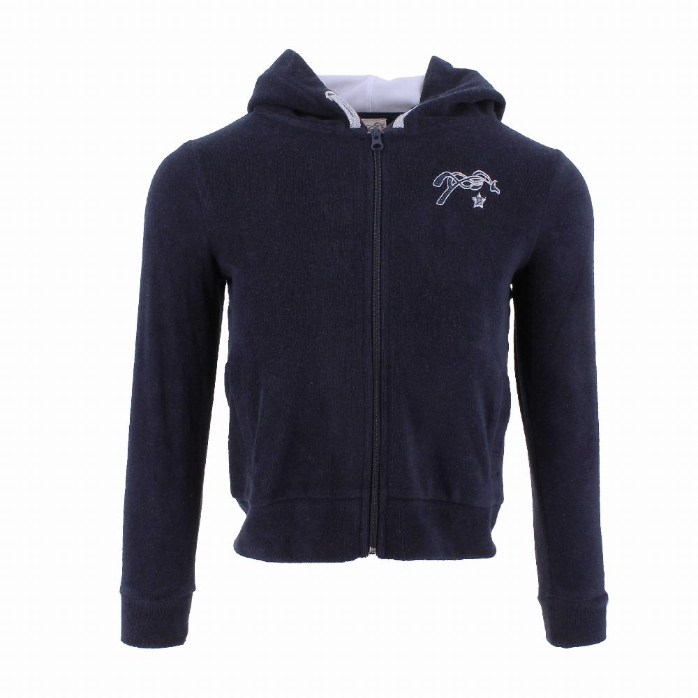Pénélope Kids Eden Towel Hoodie Navy blue