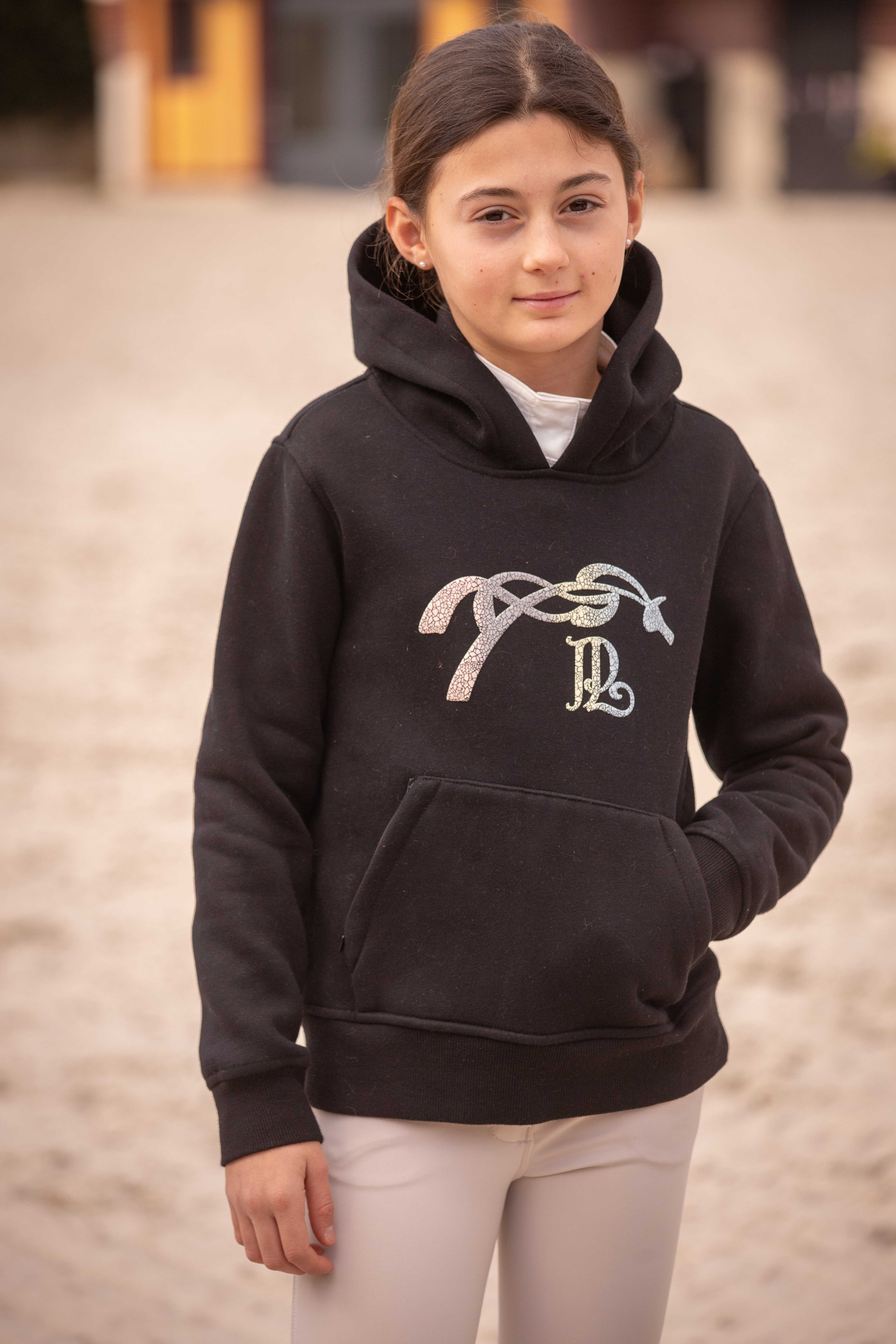 Pénélope Kids Eden Funny Hoodie Black - 2