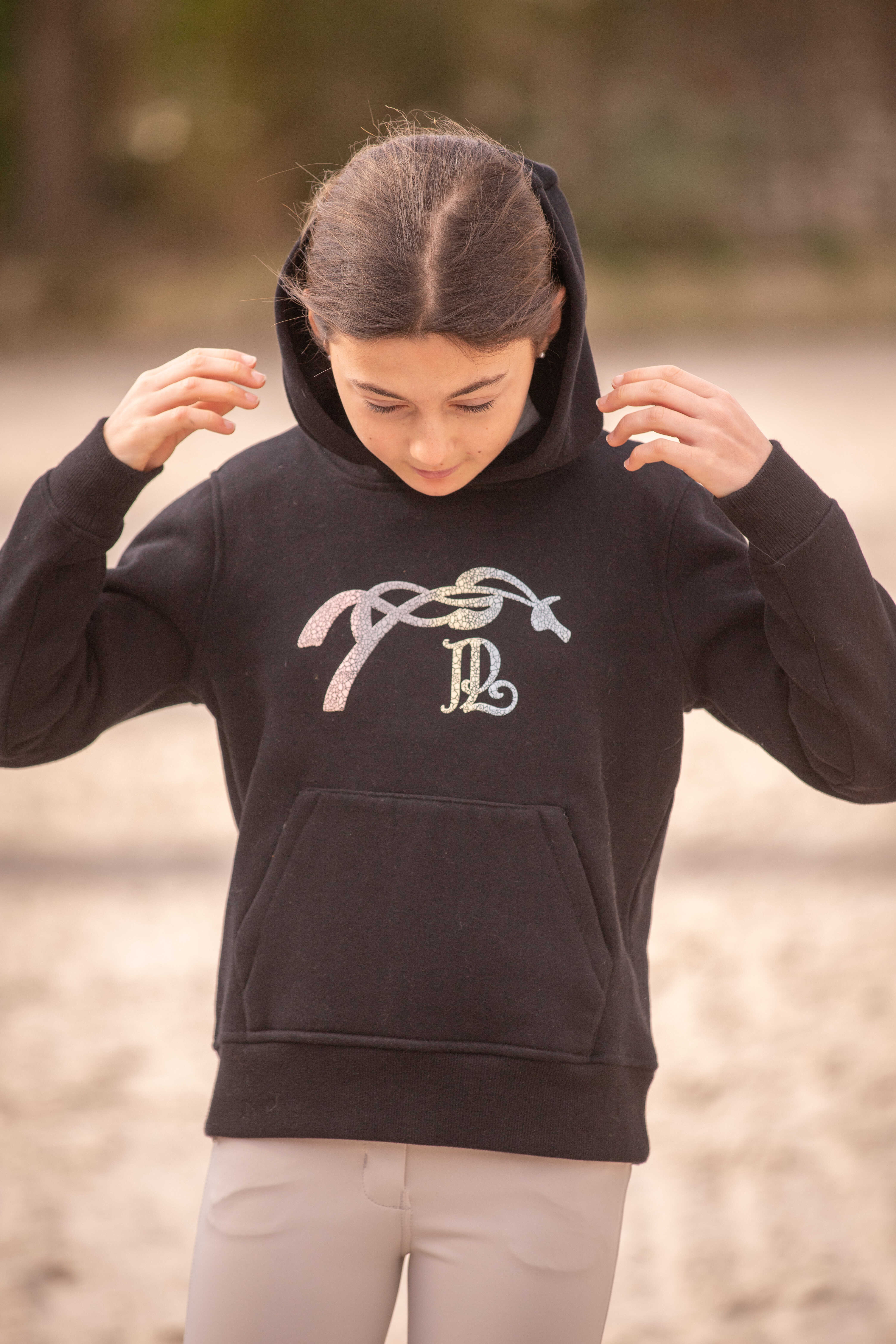 Pénélope Kids Eden Funny Hoodie Black - 5