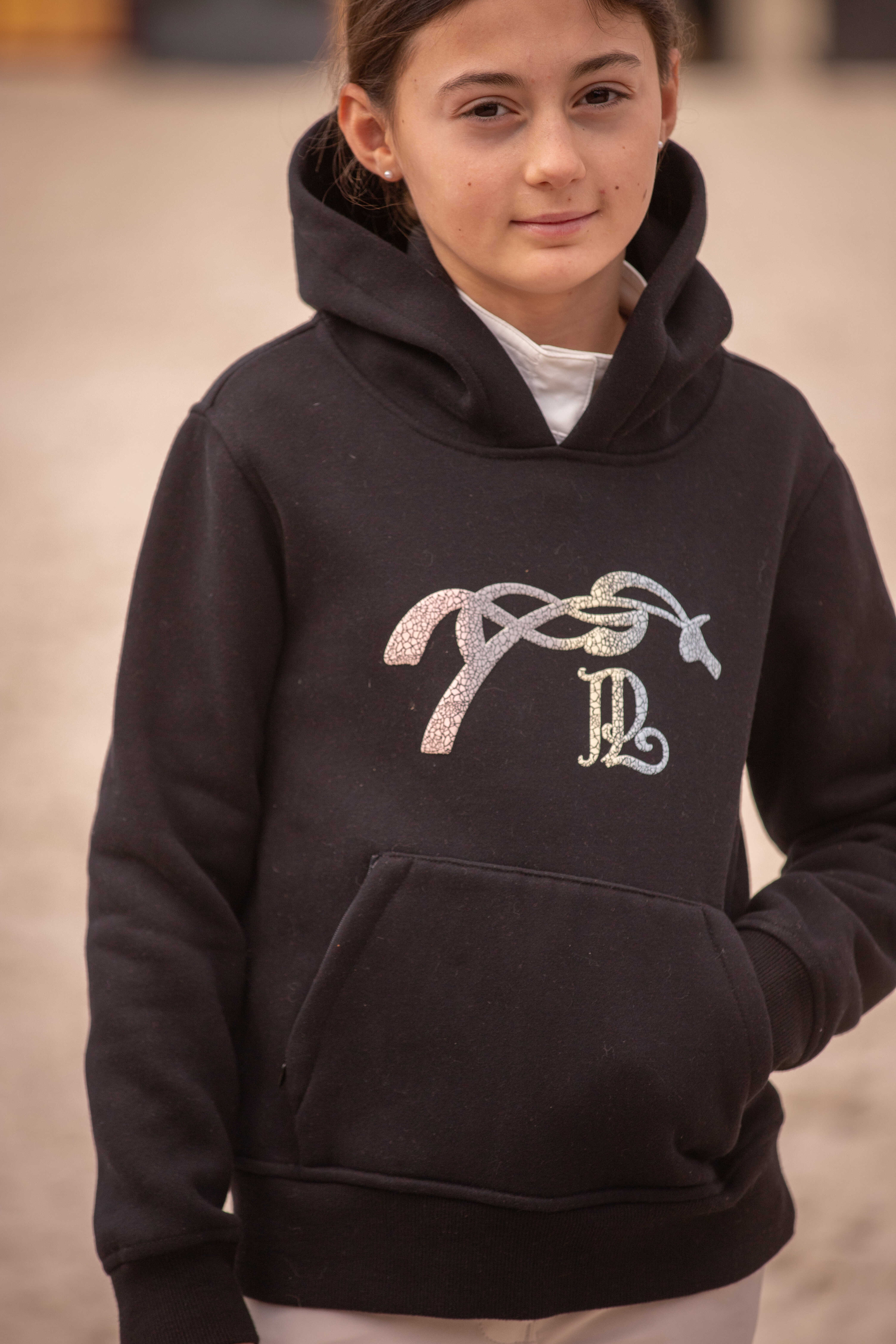 Pénélope Kids Eden Funny Hoodie Black - 4