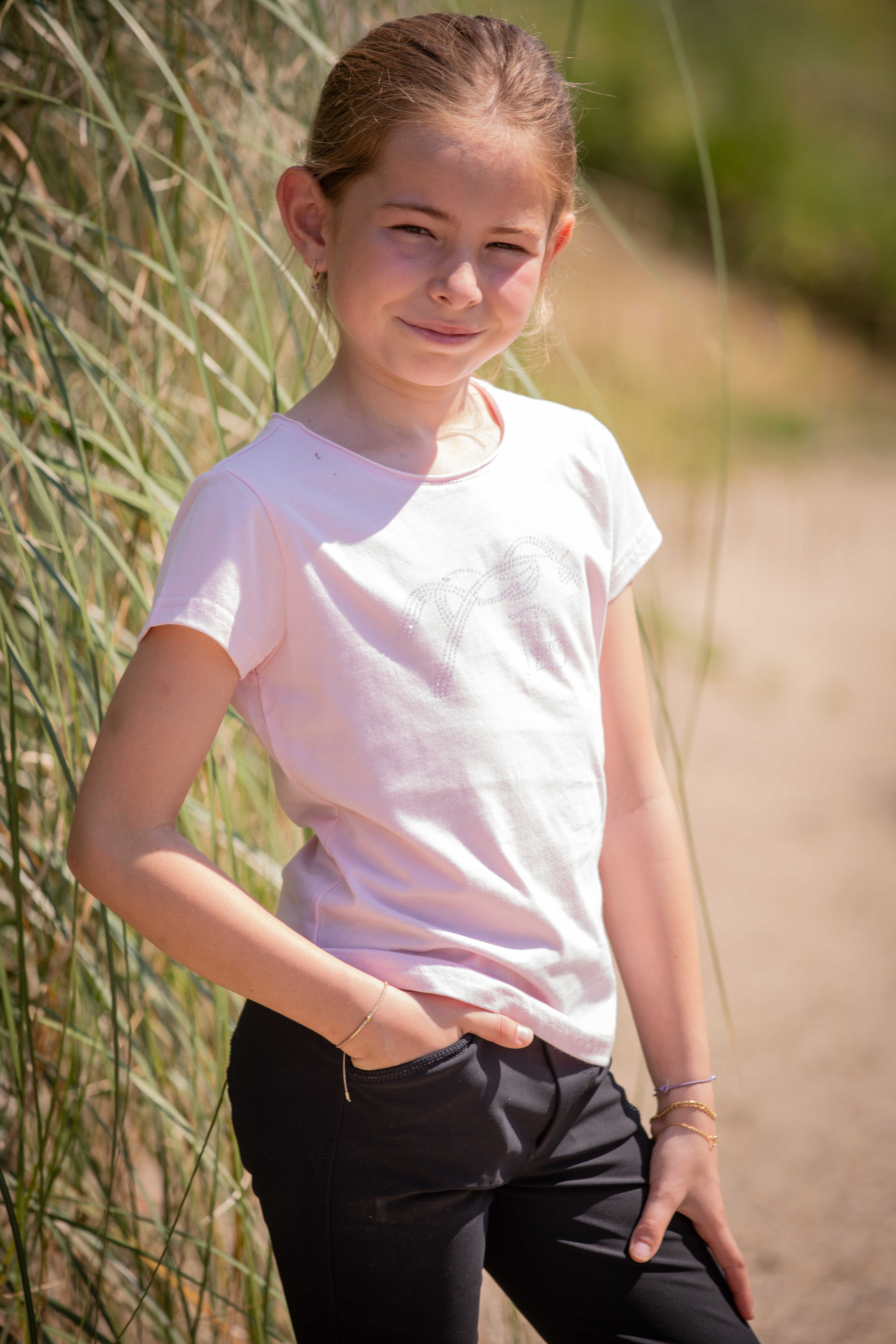 Pénélope Kids Eden Iconic Strass T-Shirt Pink - 3