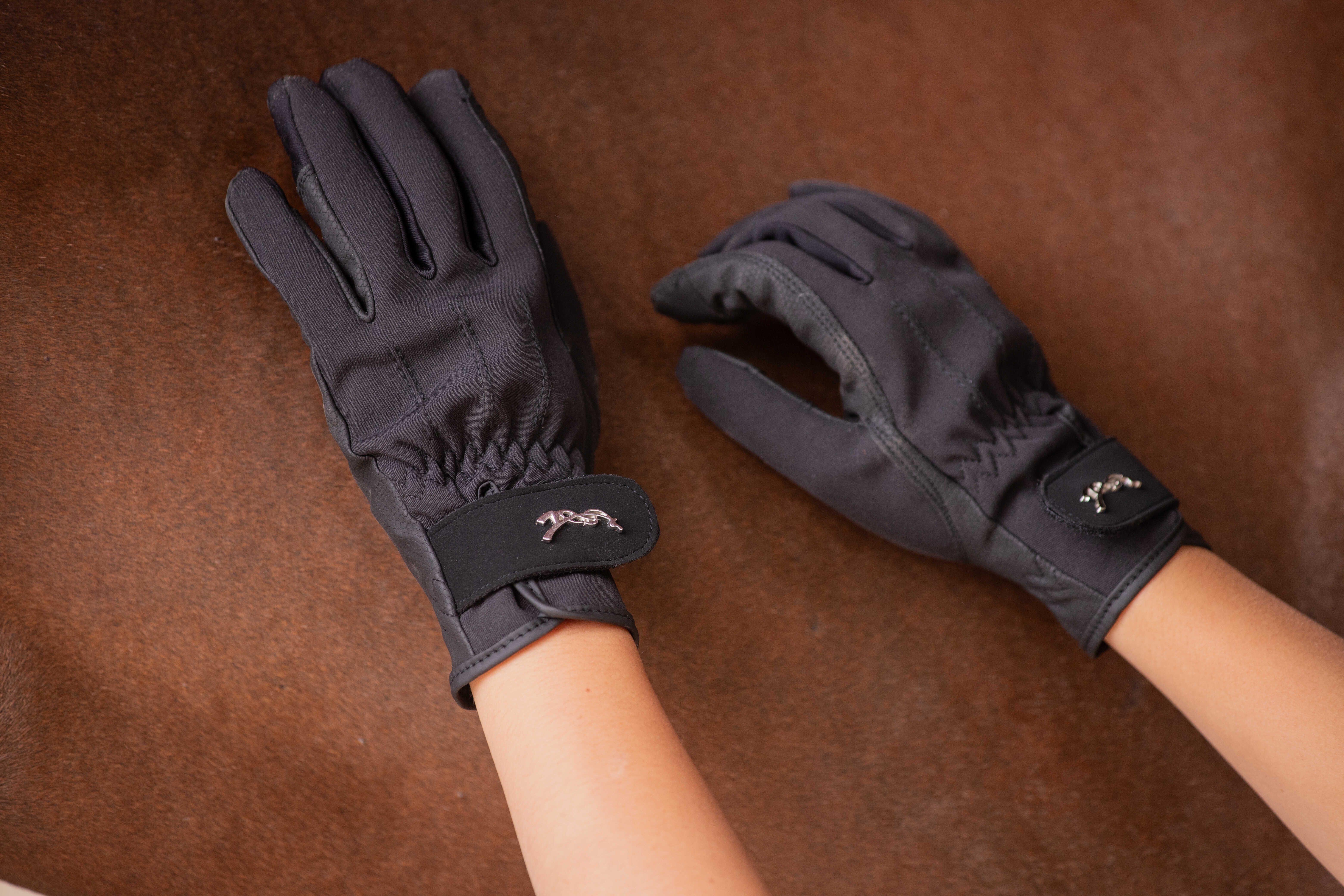 Penelope Eden Junior Vinterridhandskar Svart (6)