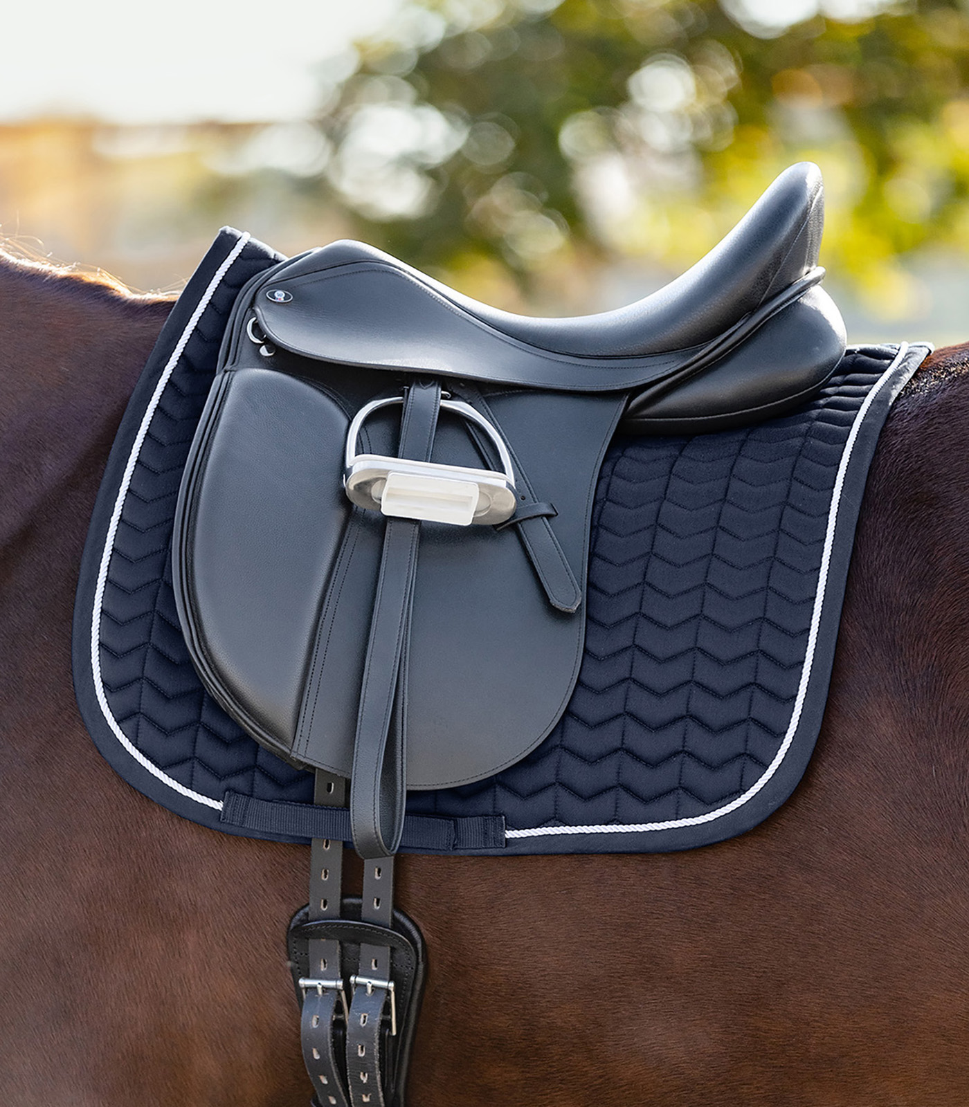 Waldhausen Classic saddle pad midnight blue/white - 2