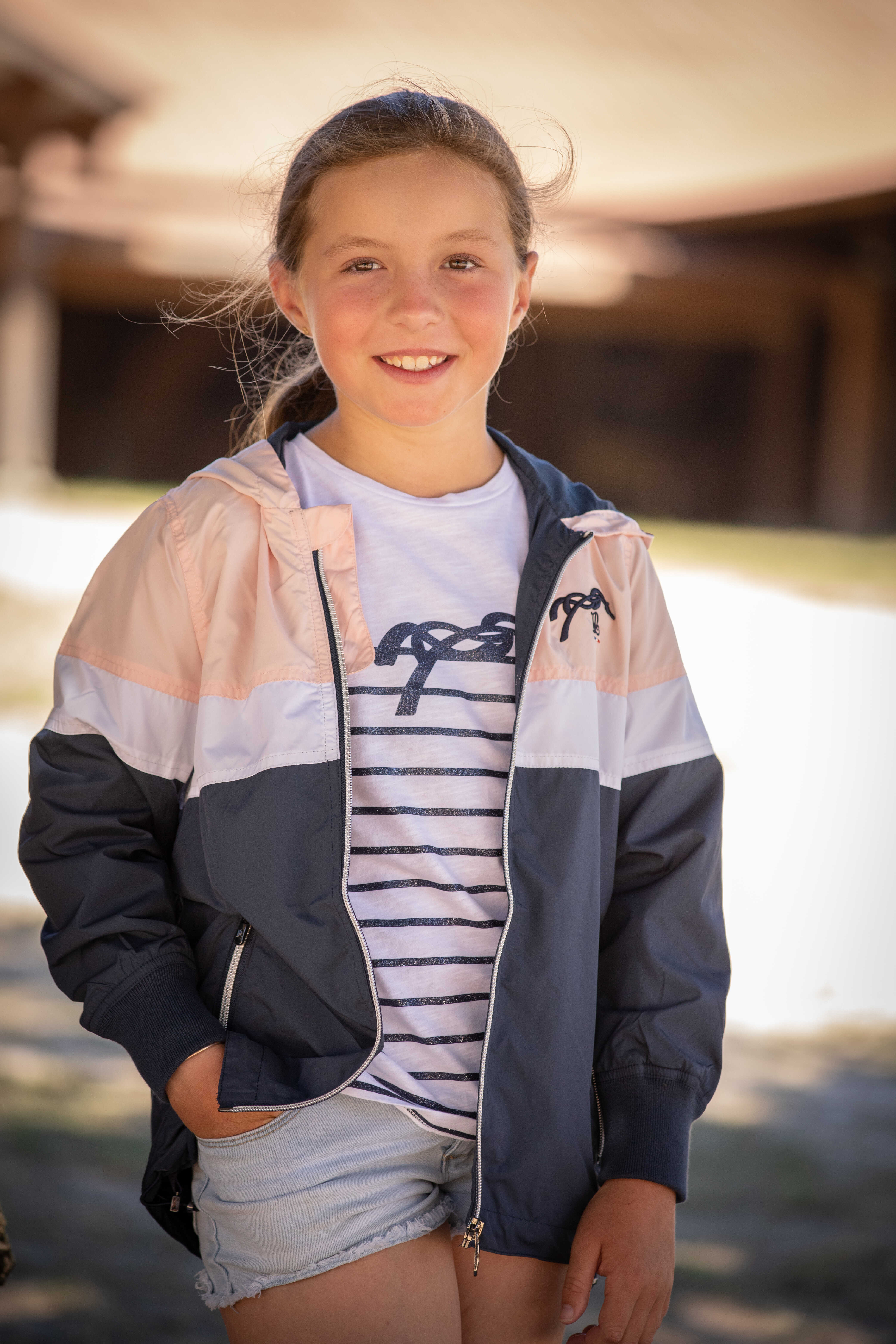 Pénélope Kids Eden Celecce Jacket Navy/white/pink - 6