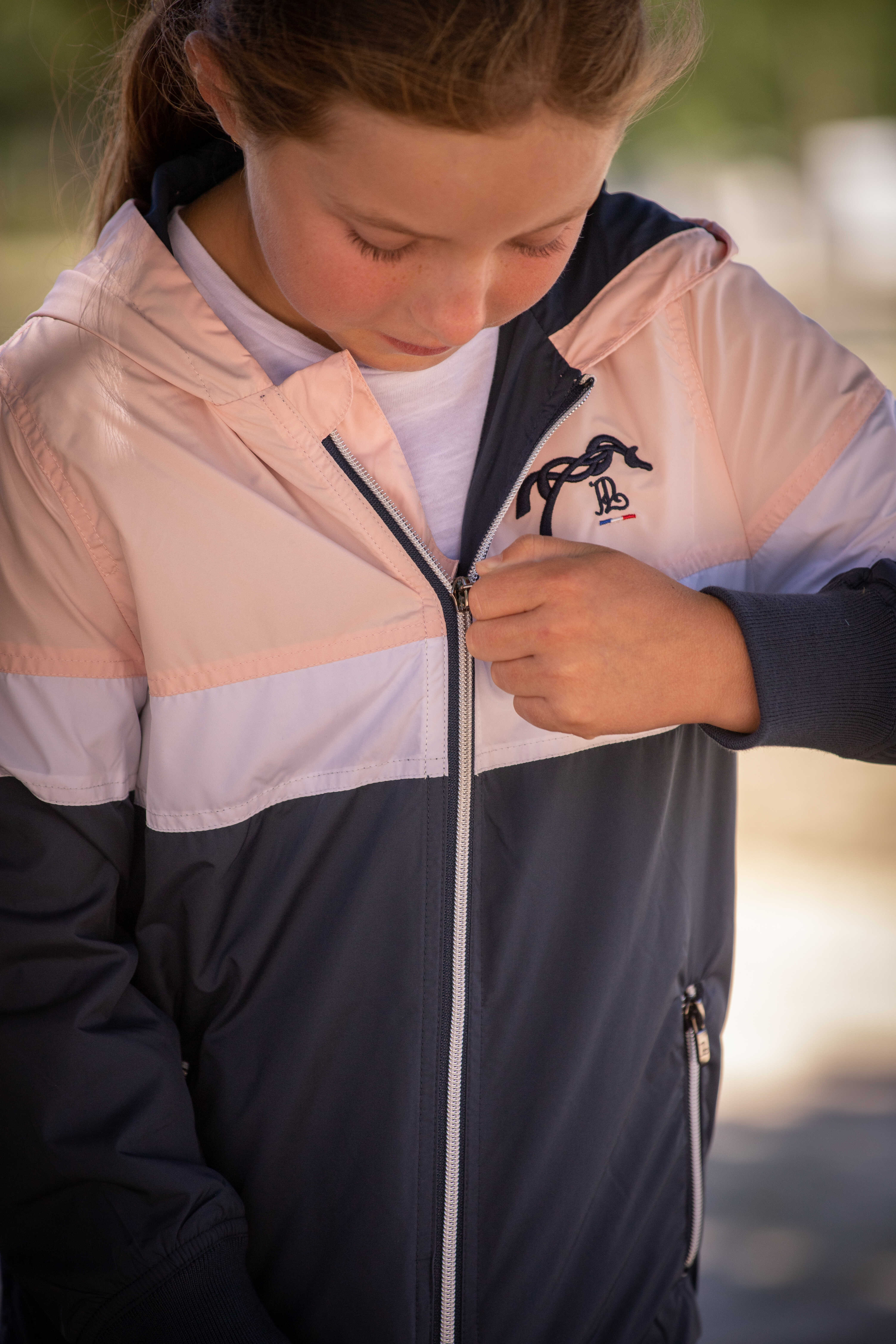 Pénélope Kids Eden Celecce Jacket Navy/white/pink - 14