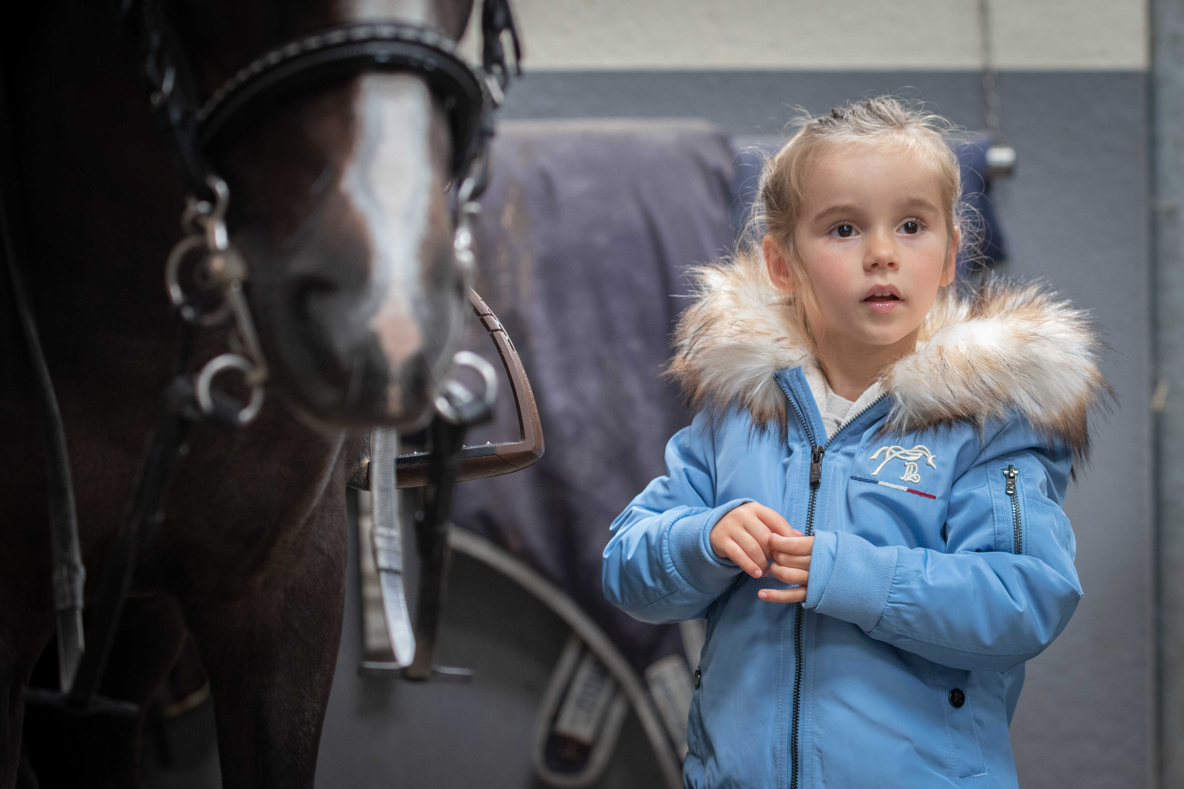 Pénélope Kids Eden Lyon Bomber Jacket Light blue - 3