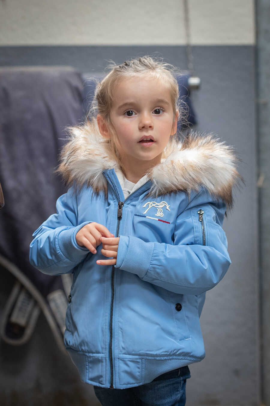 Pénélope Kids Eden Lyon Bomber Jacket Light blue - 2