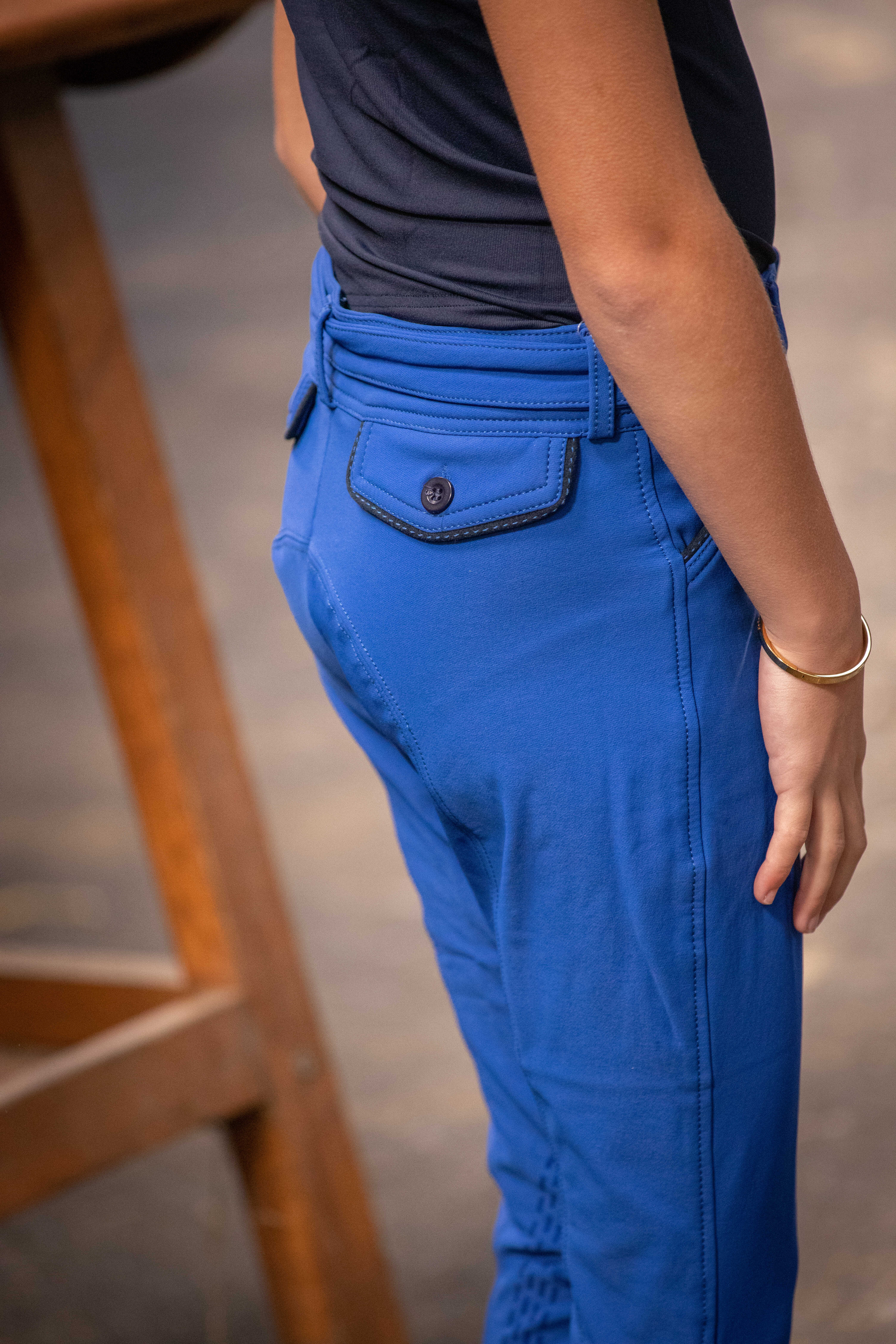 Pénélope Eden Point Sellier Breeches Royal blue - 3