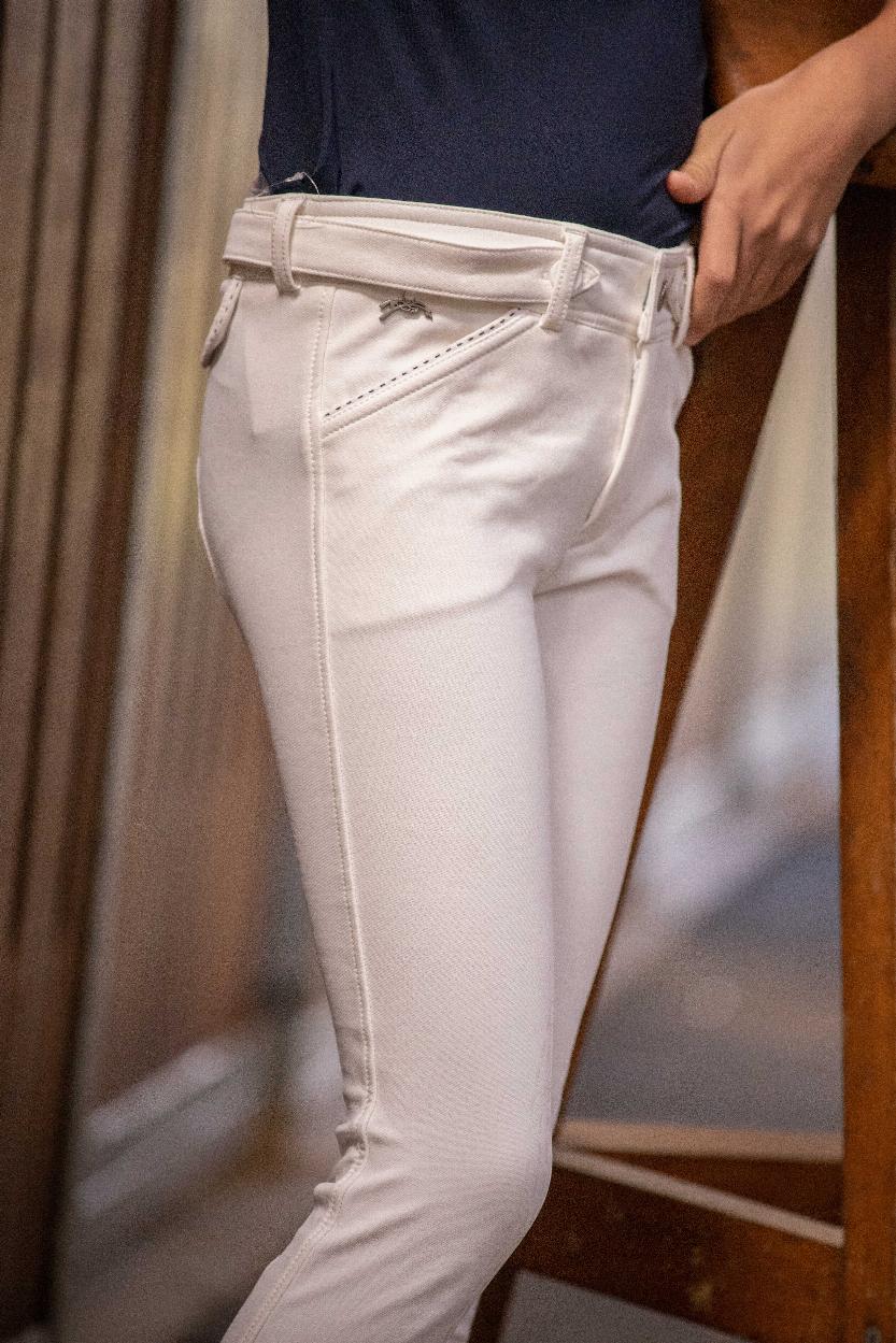 Penelope Eden Point Sellier Ridbyxor Vit (6 år)