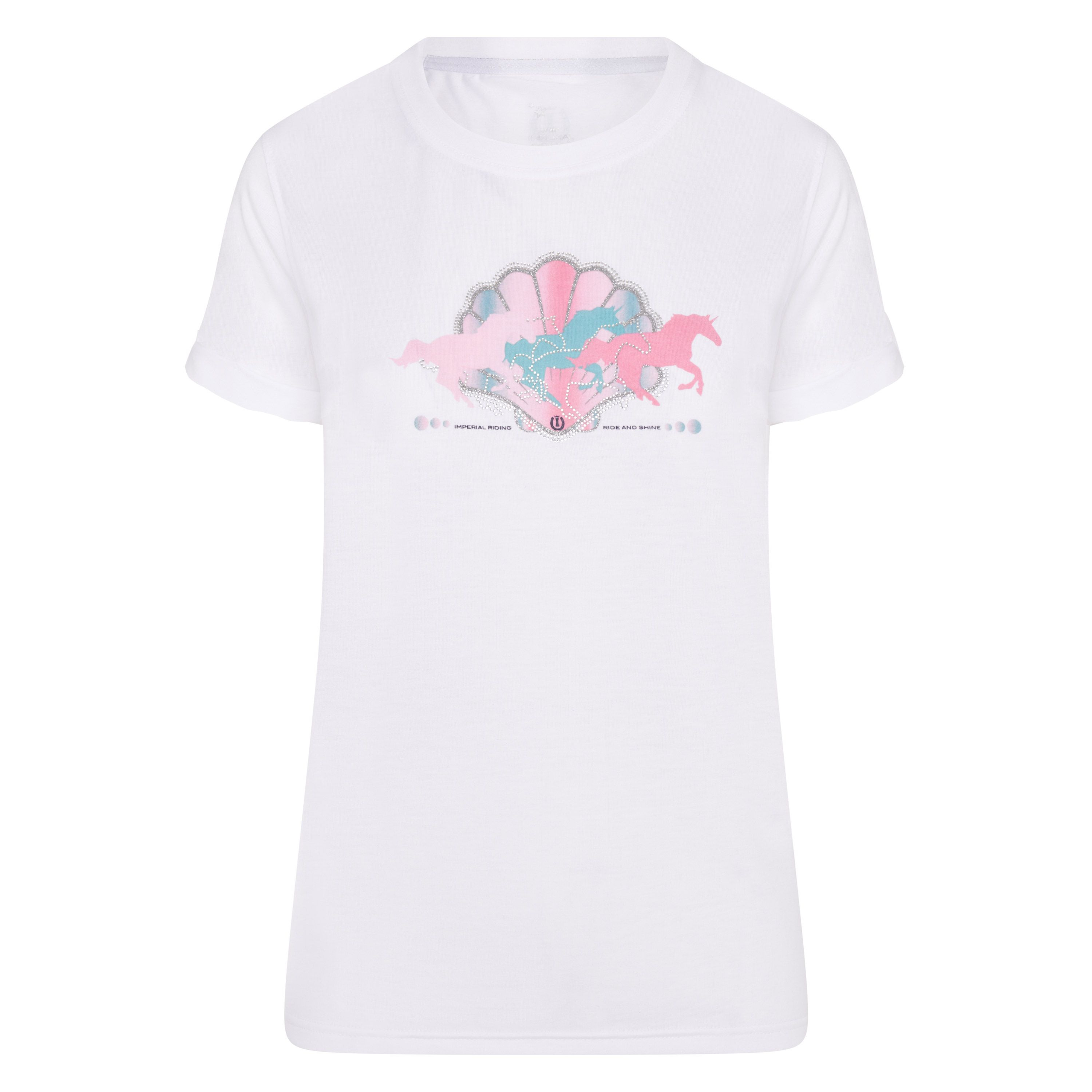 Imperial Riding T-Shirt Horses and Mermaids - Weiß