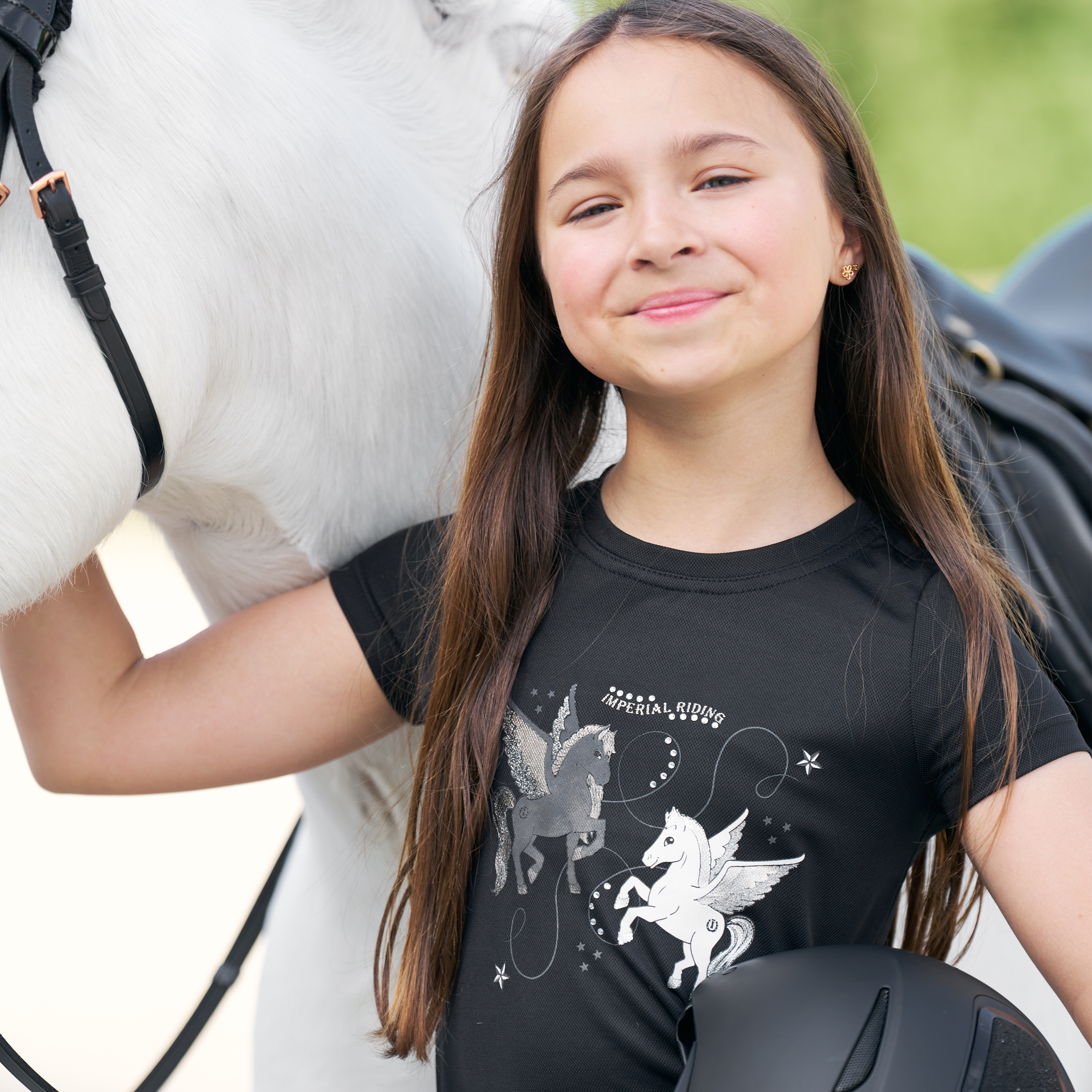Imperial Riding Junior KIDS T-shirt Star Sky - Black - 3