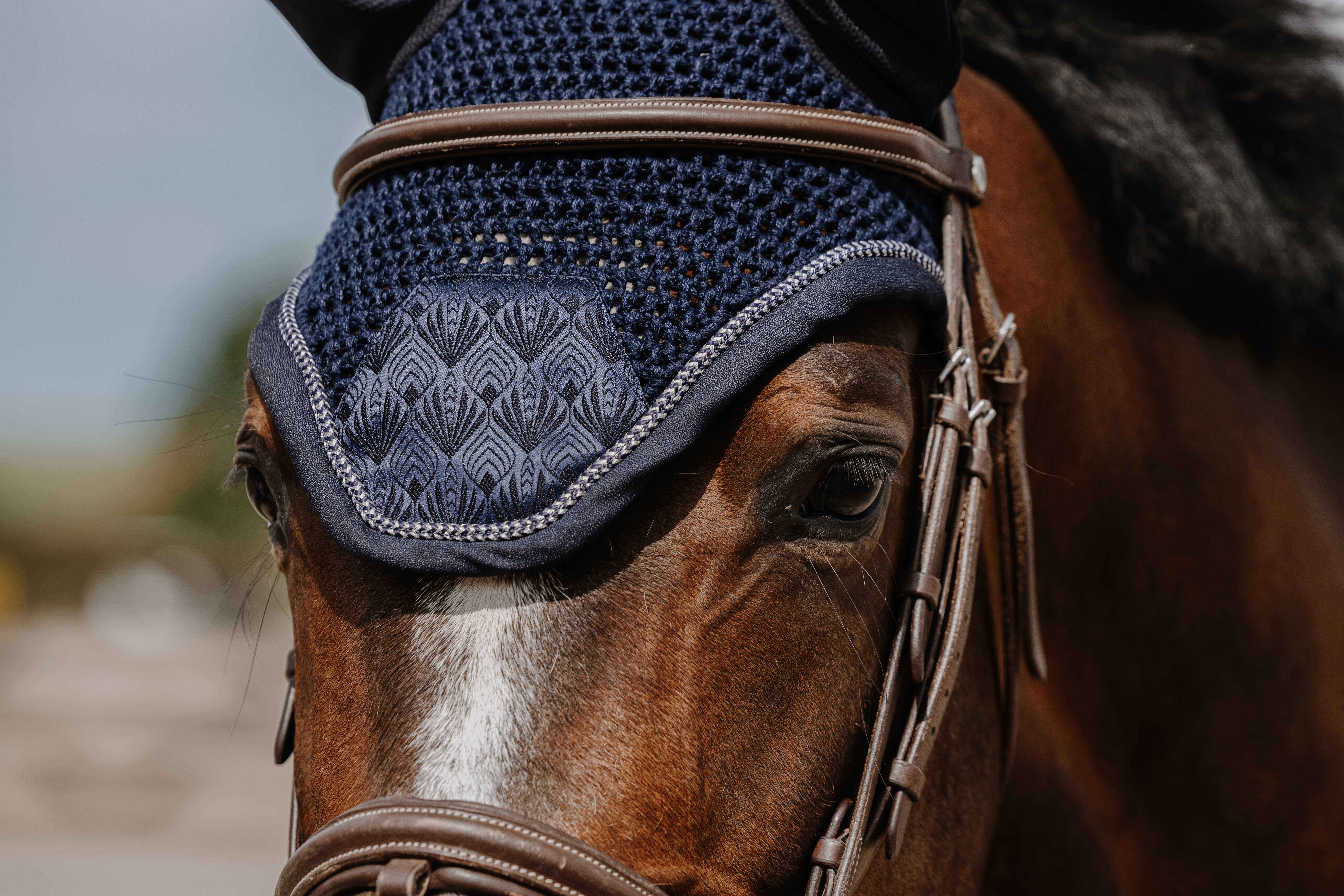 Equitheme Brocart Huva Navy - 3