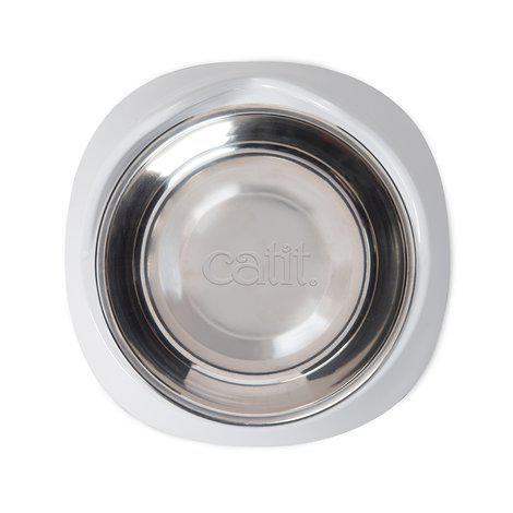 Catit Pixi Kulho - Ruostumaton/Valkoinen - 4