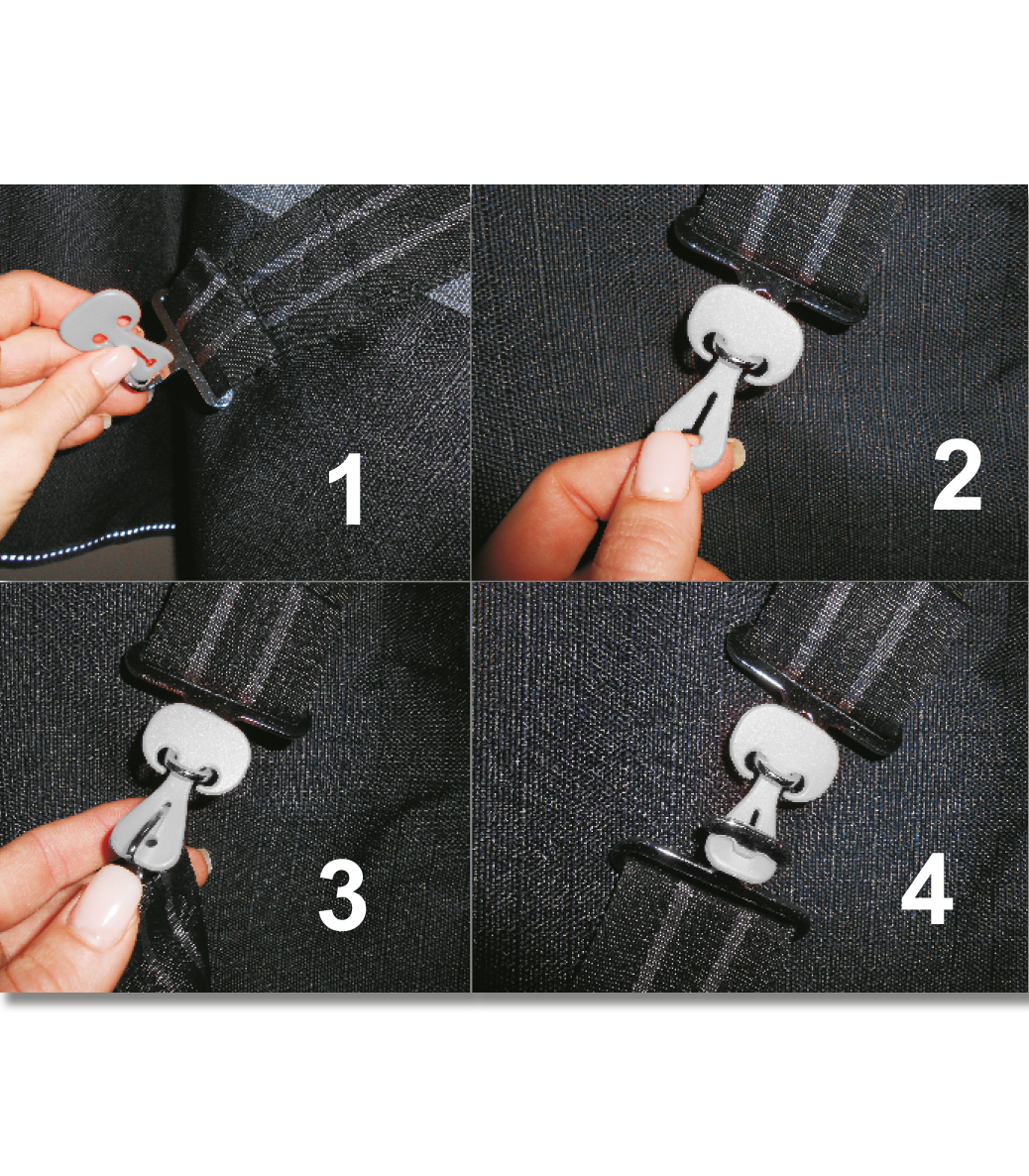 Waldhausen Safe-Gum Sikkerhetsgummi, 6 st, T-Spenne - 3