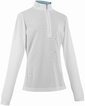 Equitheme Kids Buffy Mesh Polo Tävlingströja Vit