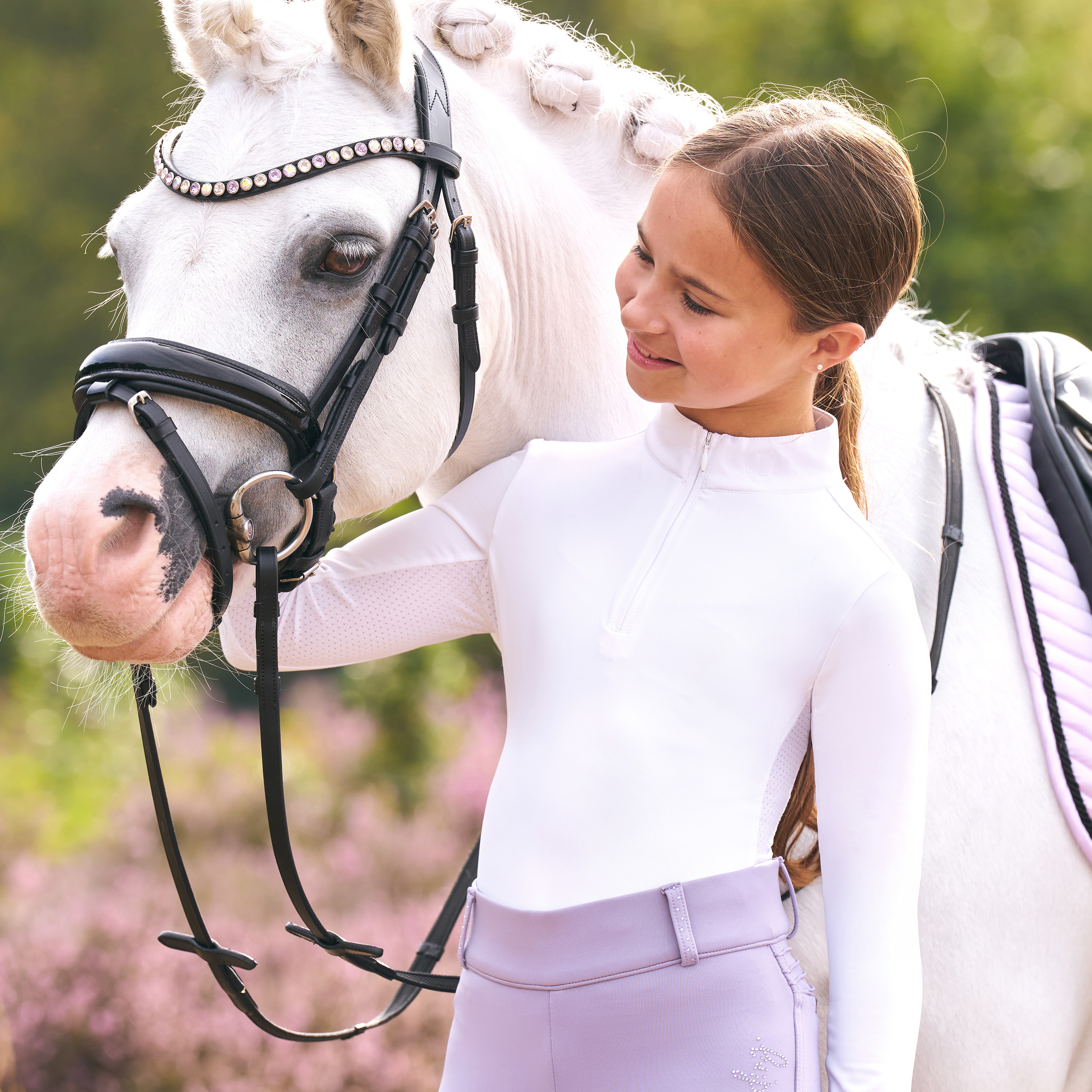 Imperial Riding Junior KIDS Top Jamy mesh LS - Weiß - 3