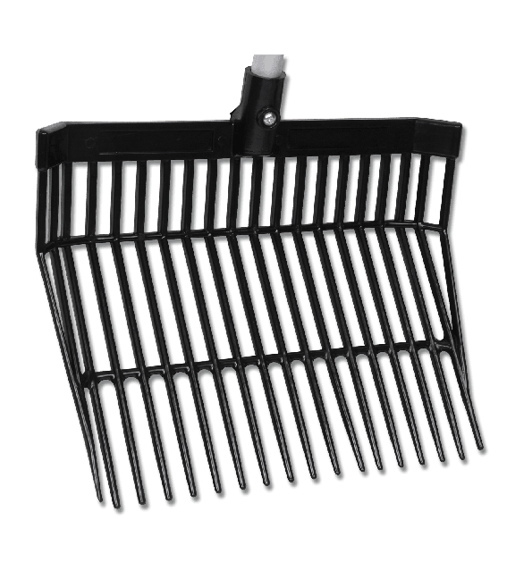 Waldhausen Plastic Mucking Fork Head - Black
