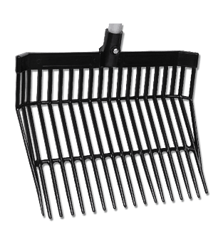 Waldhausen Plastic Mucking Fork Head - Black