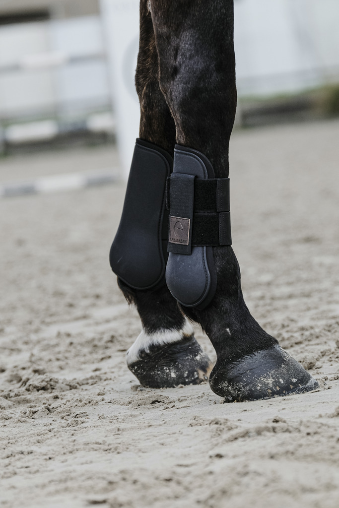EQUITHEME Tendon Boots Black - 5