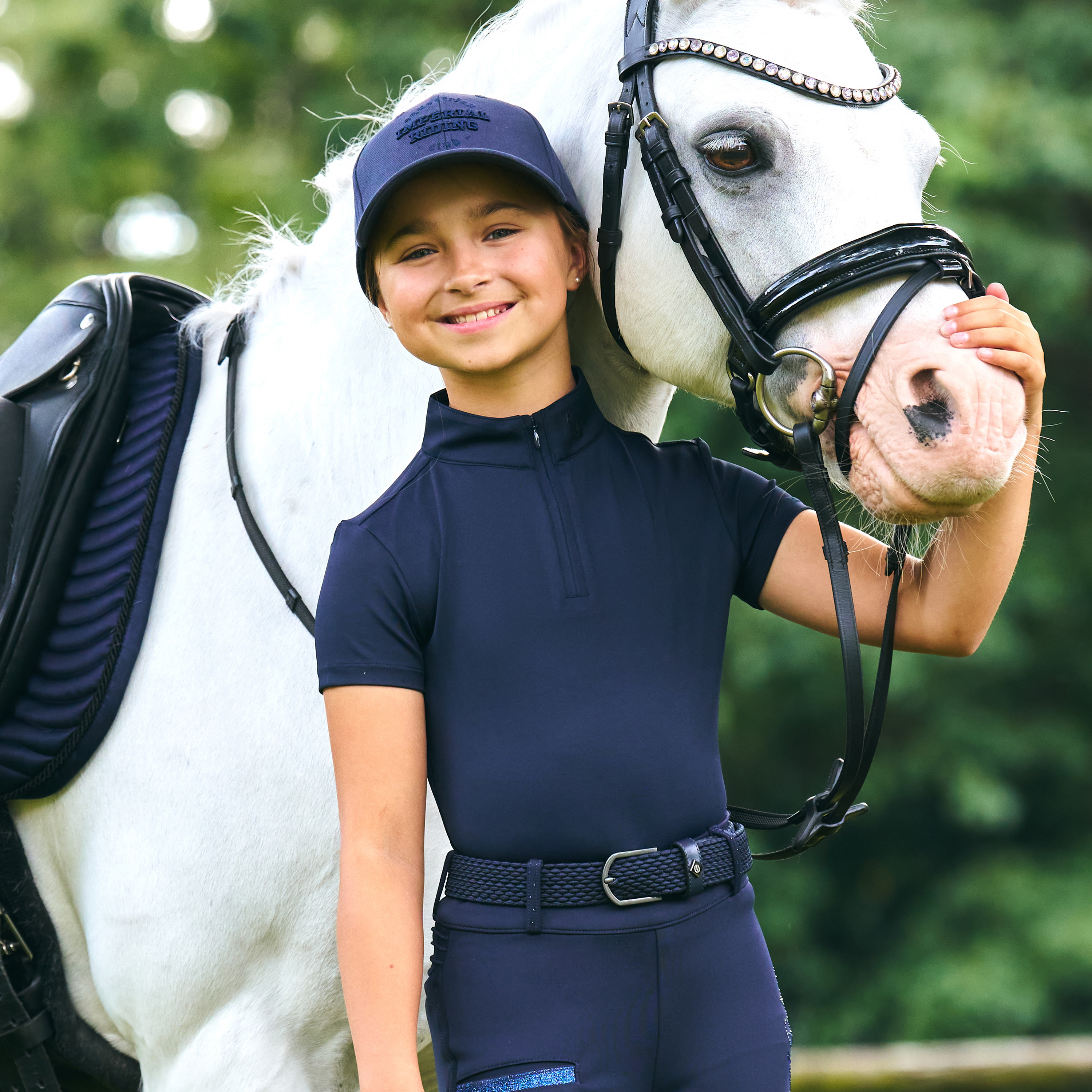 Imperial Riding Junior KIDS Top Jamy summer - Navy - 3