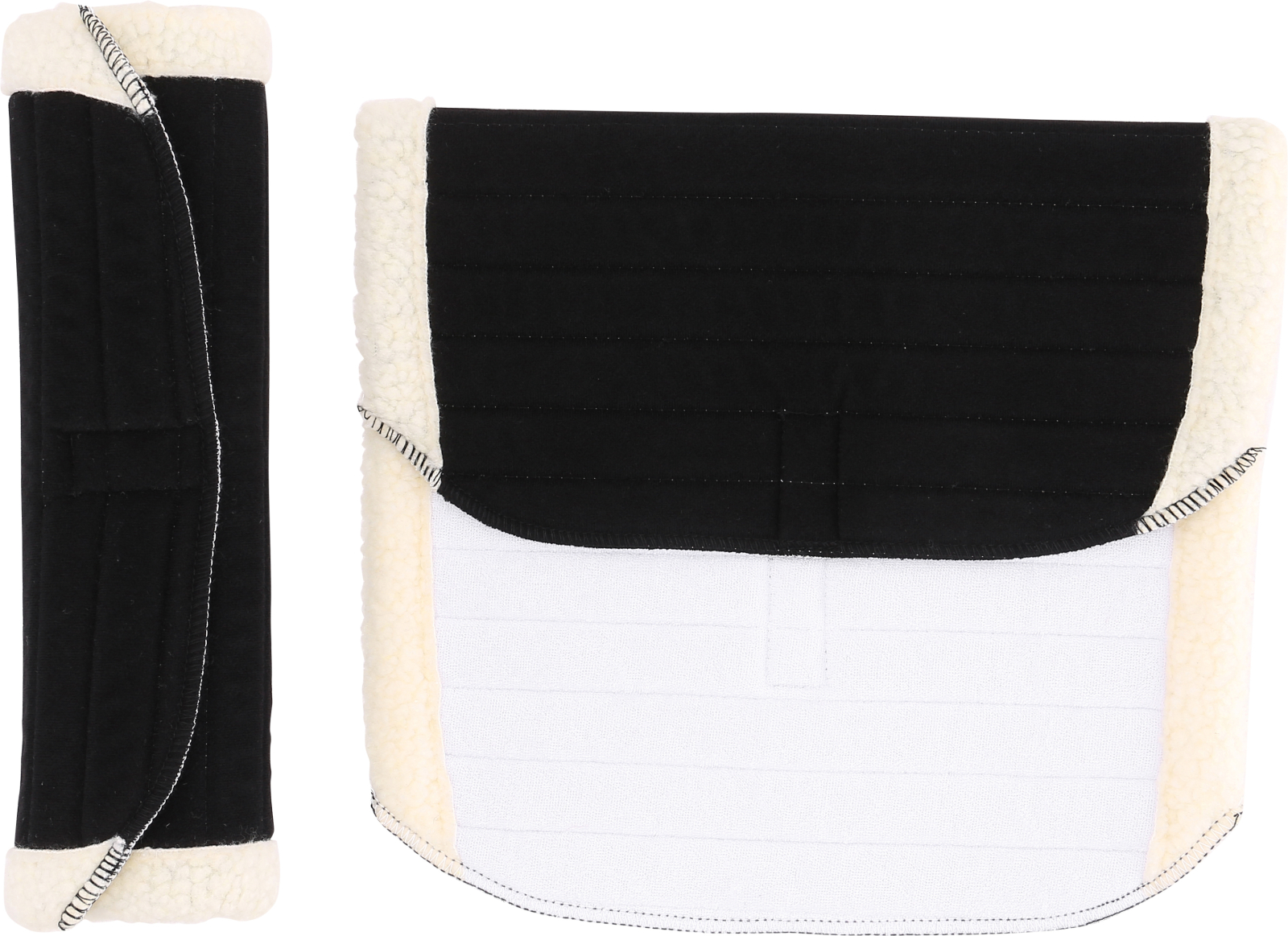 Horse Guard Bandage pad w. synthetic fur black
